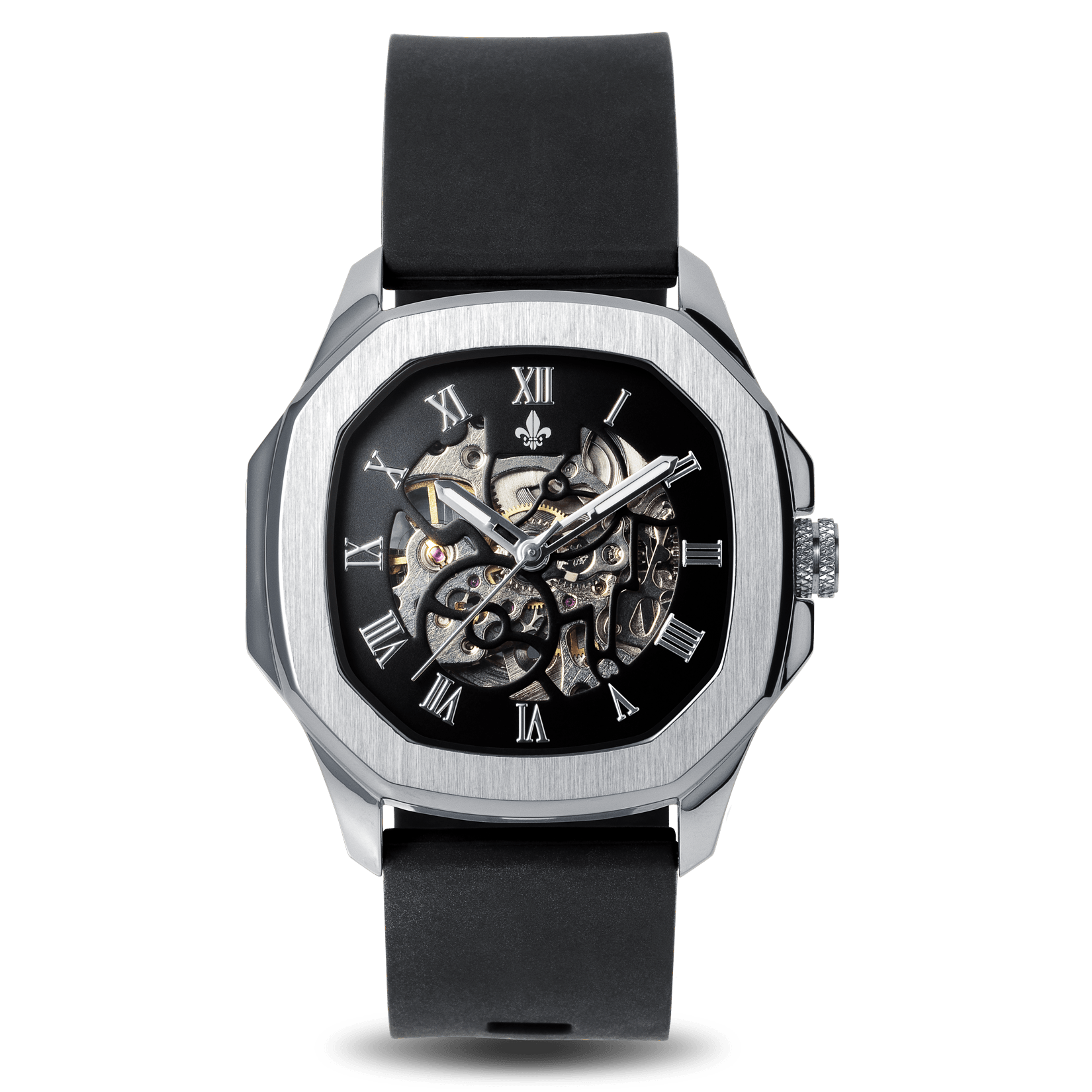 The Avalon Silver + Grey Camo Strap