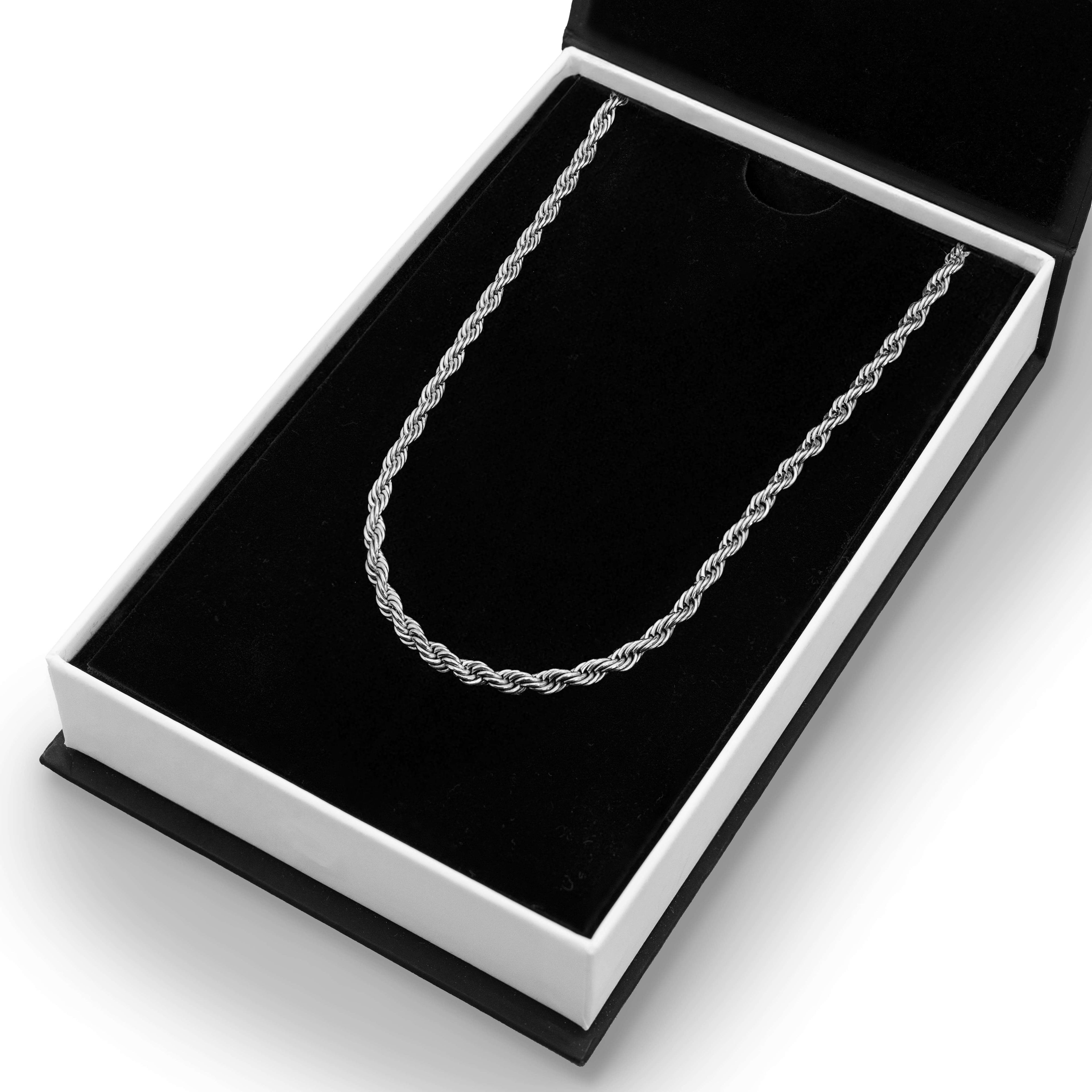 The Silver Rope Necklace - Essentials Collection