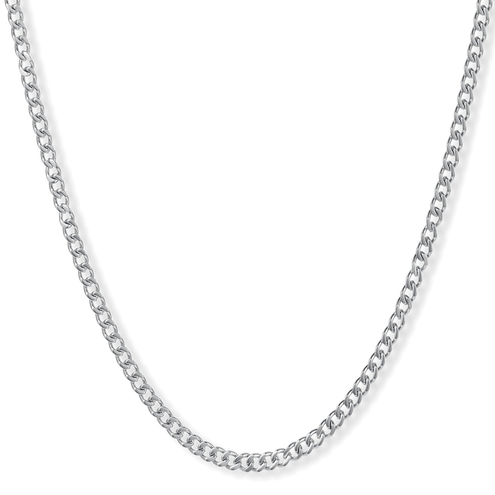 The Silver Cuban Necklace - Essentials Collection
