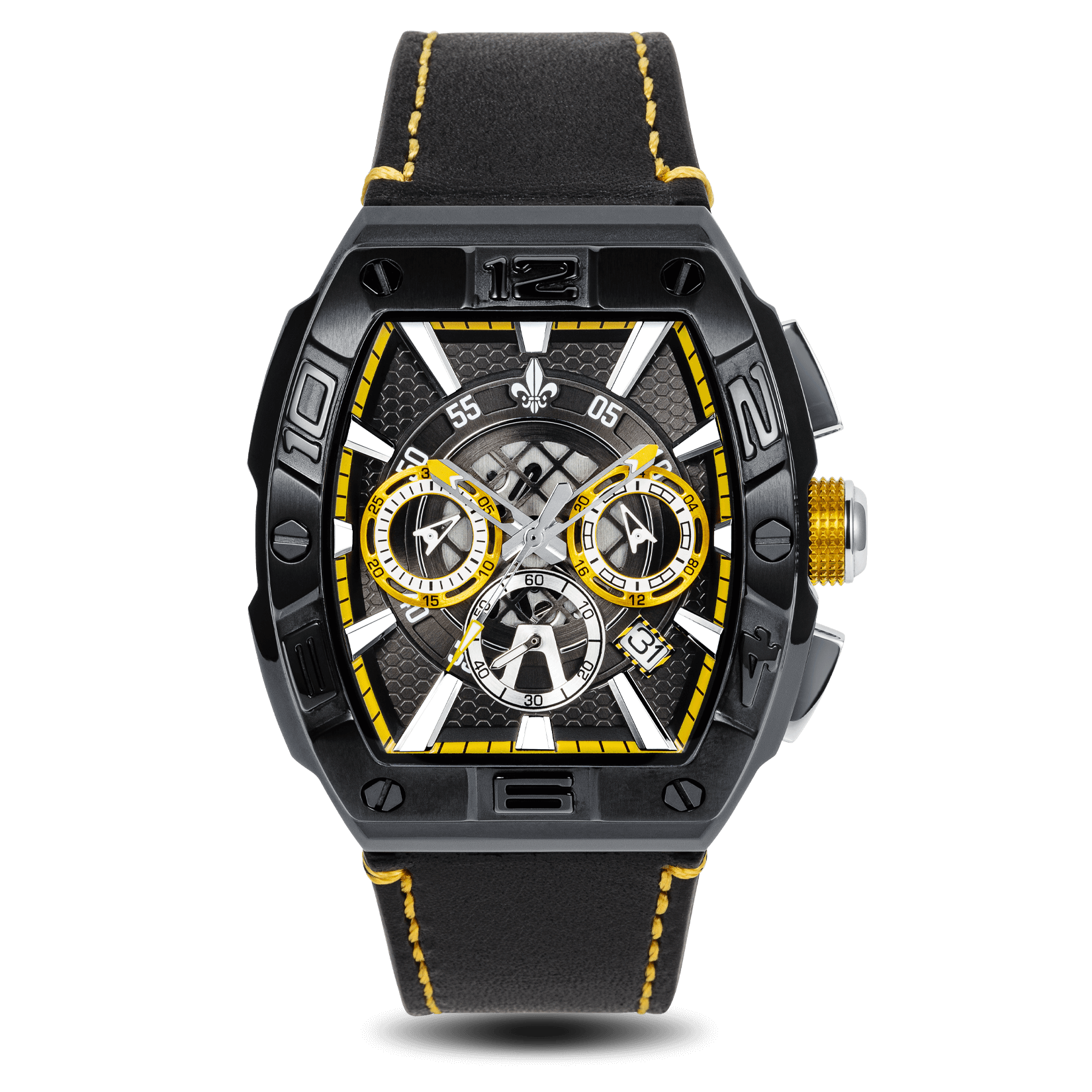 The Intrepid Chronograph - Black and Yellow