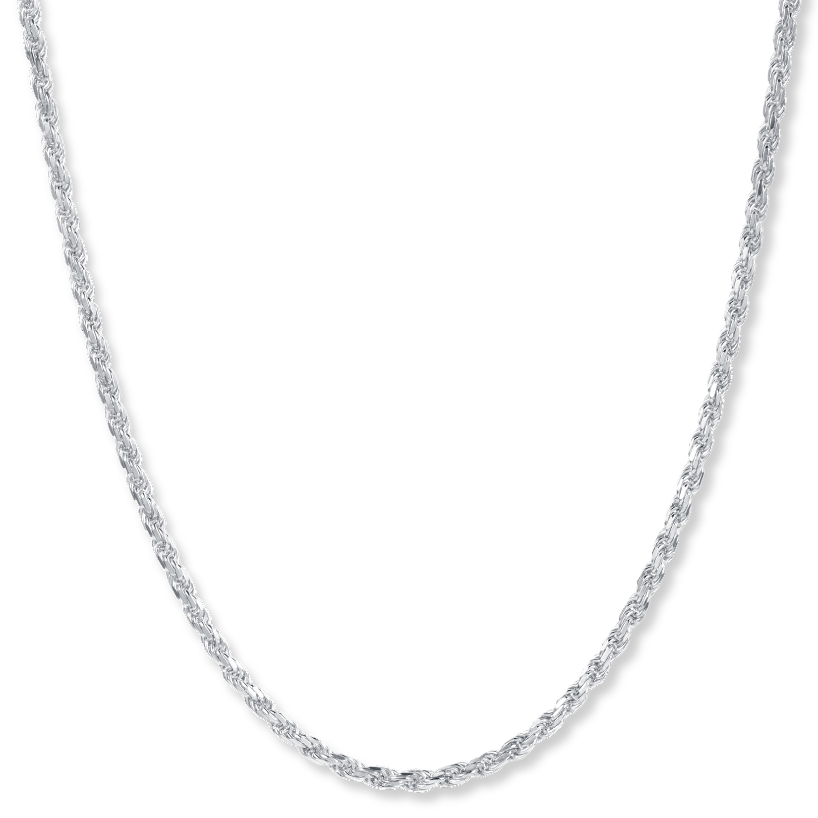 The Silver Rope Necklace - Italian Collection