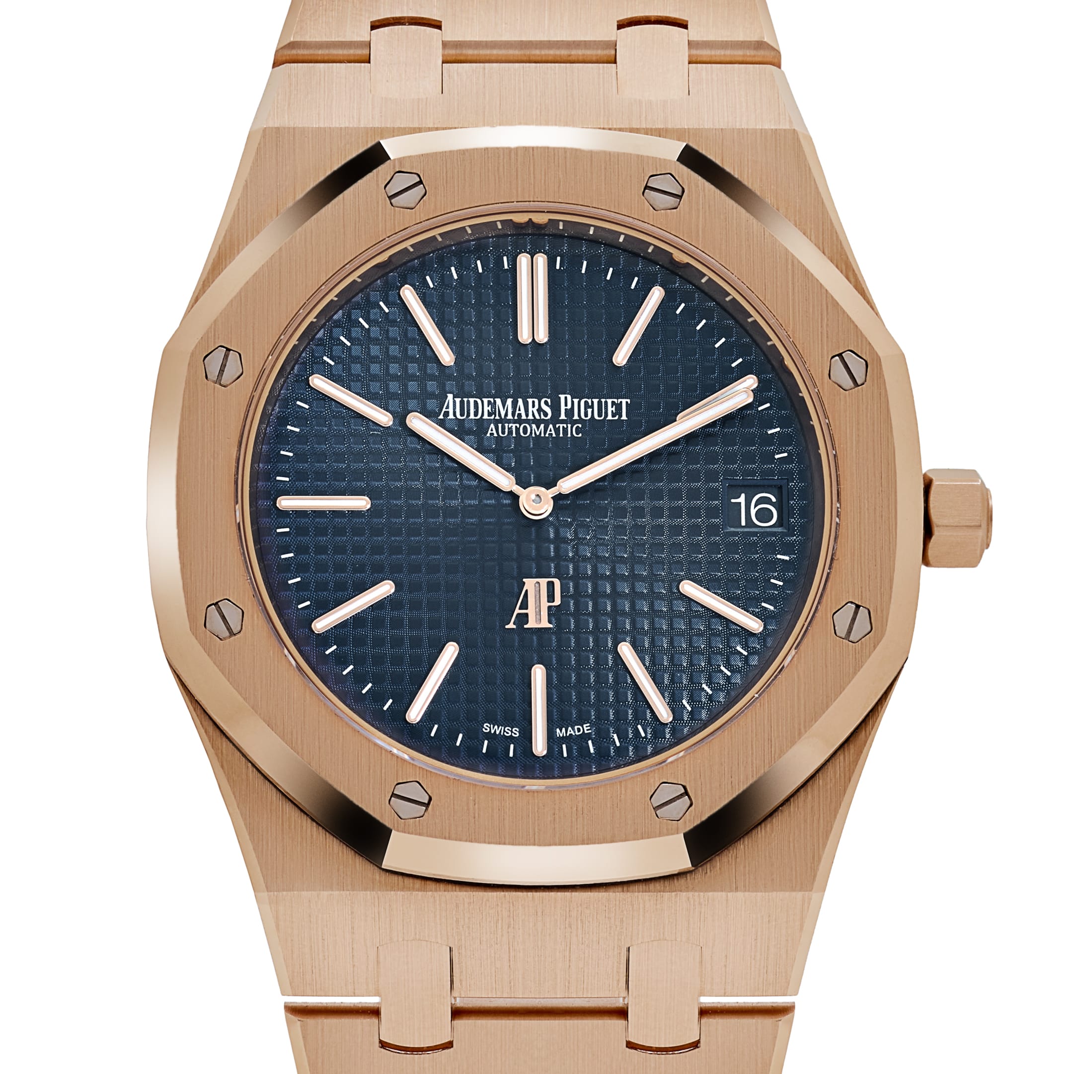 Lorin x A Jumbo Royal Oak Rose Gold Blue