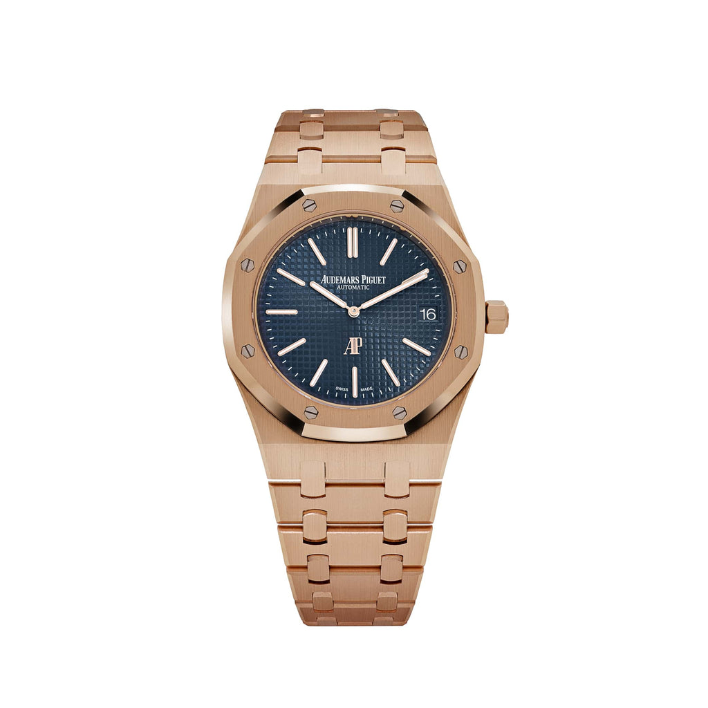 Lorin x A Jumbo Royal Oak Rose Gold Blue
