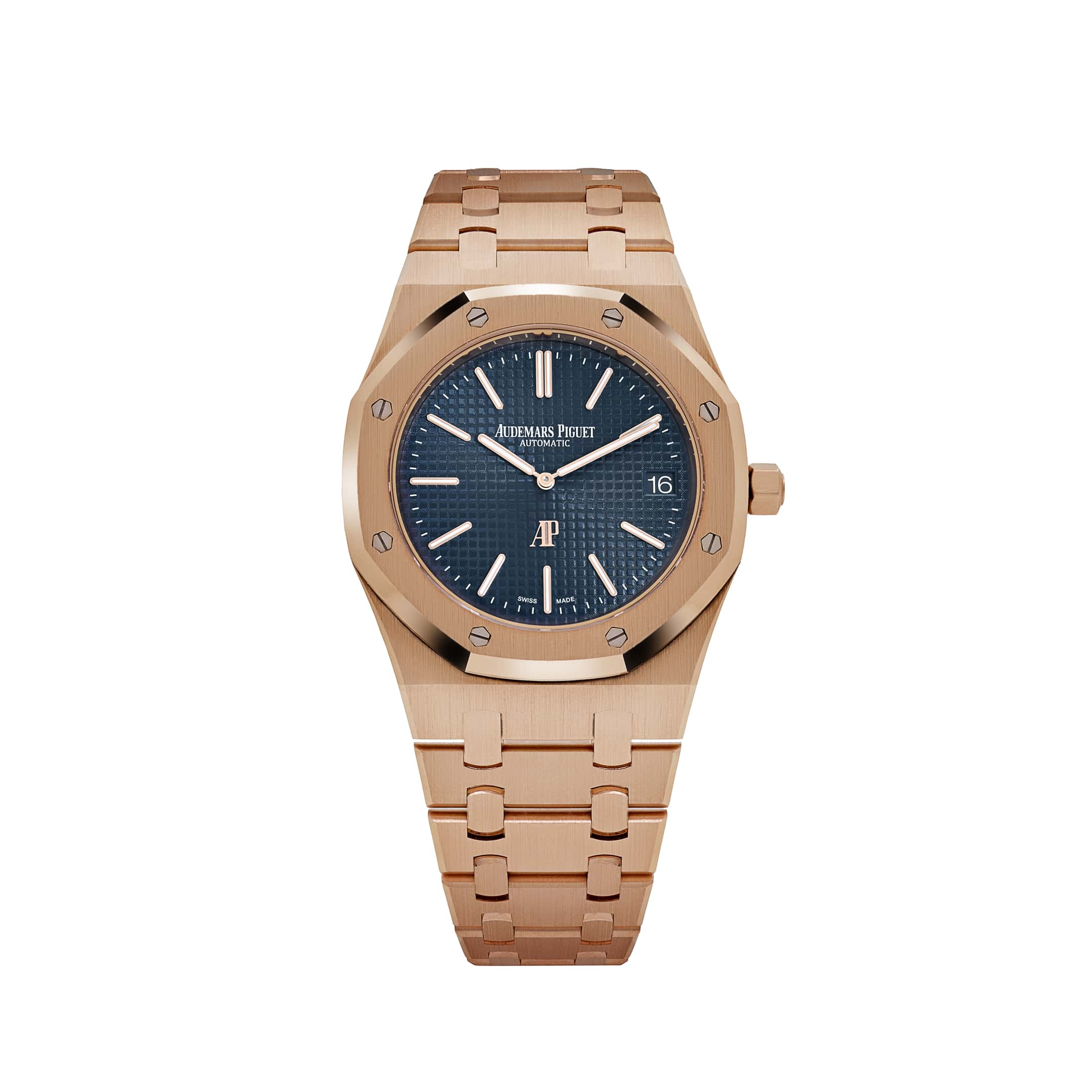 Lorin x A Jumbo Royal Oak Rose Gold Blue