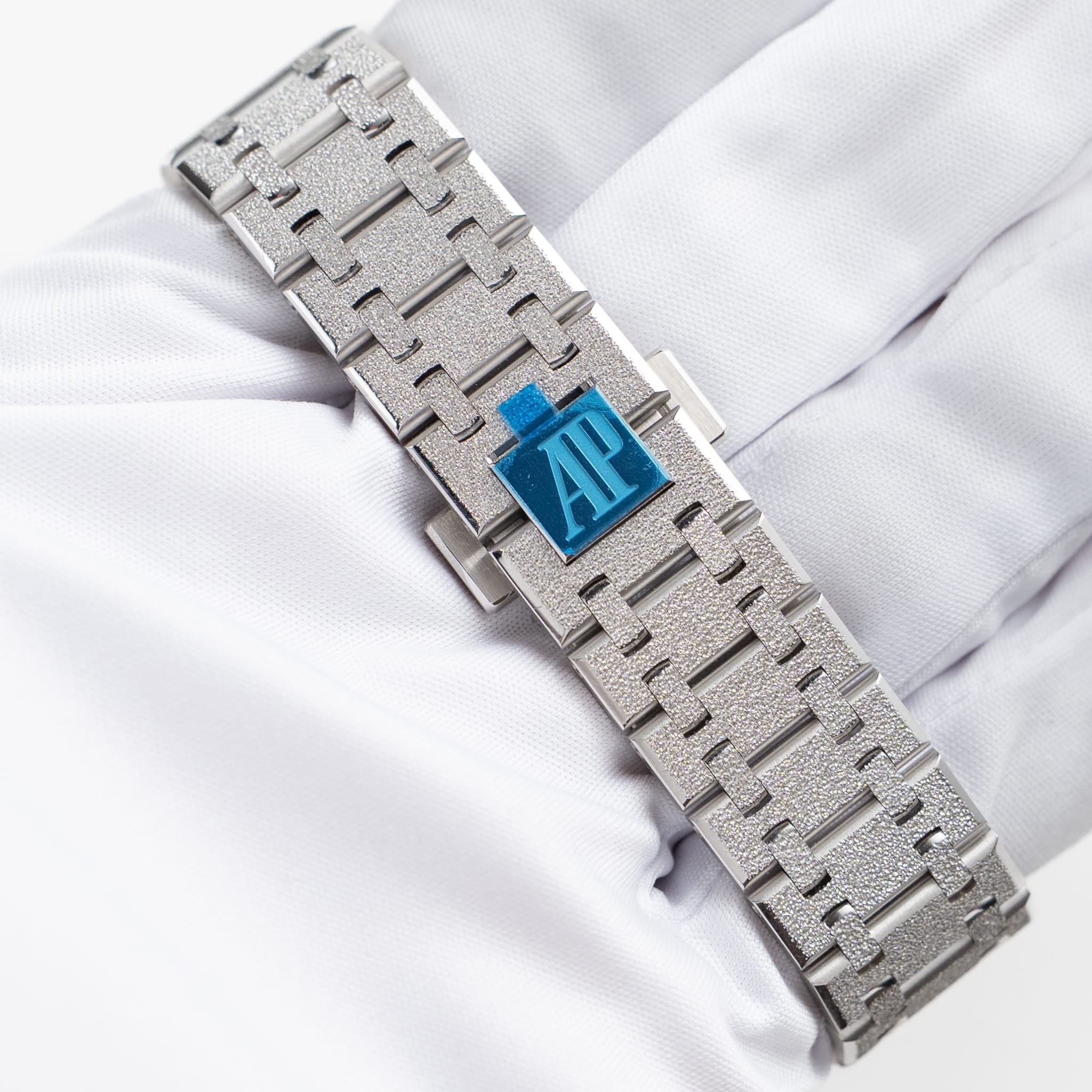Lorin x A Royal Oak Double Balance Wheel White Gold Rainbow Sapphires