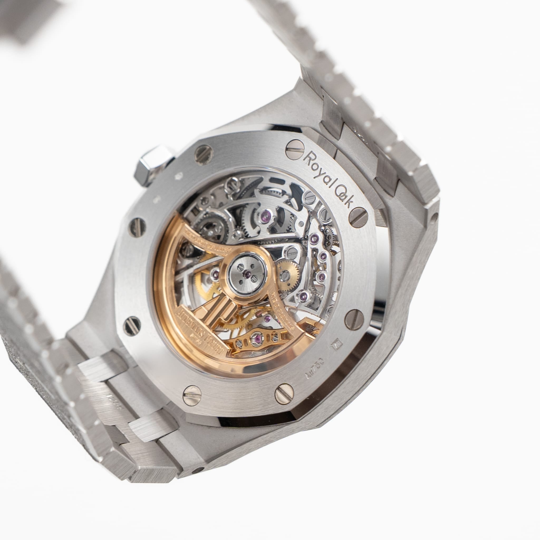 Lorin x A Royal Oak Double Balance Wheel White Gold Rainbow Sapphires