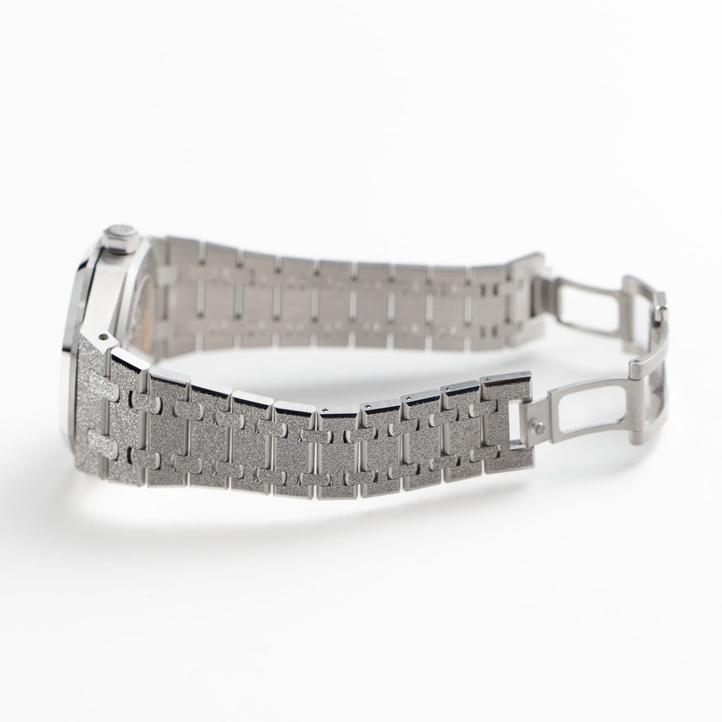 Lorin x A Royal Oak Double Balance Wheel White Gold Rainbow Sapphires