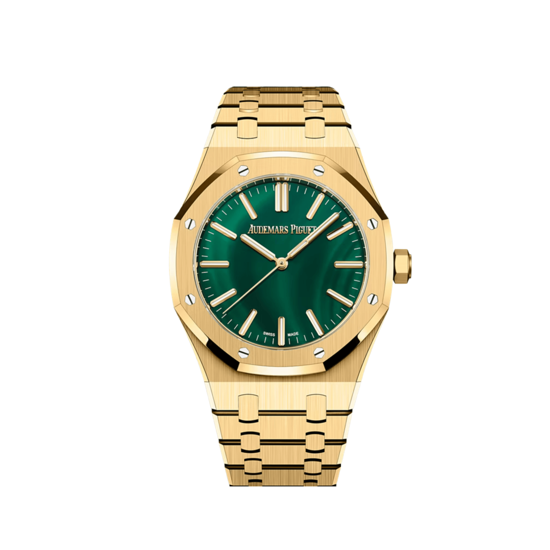 Lorin x A Royal Oak Yellow Gold Malachite
