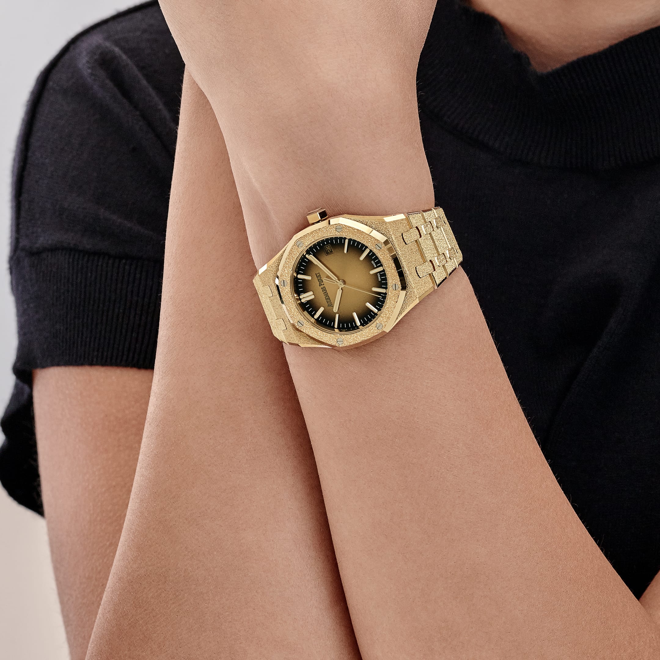 Lorin x A Royal Oak Yellow Gold Smoked Yellow