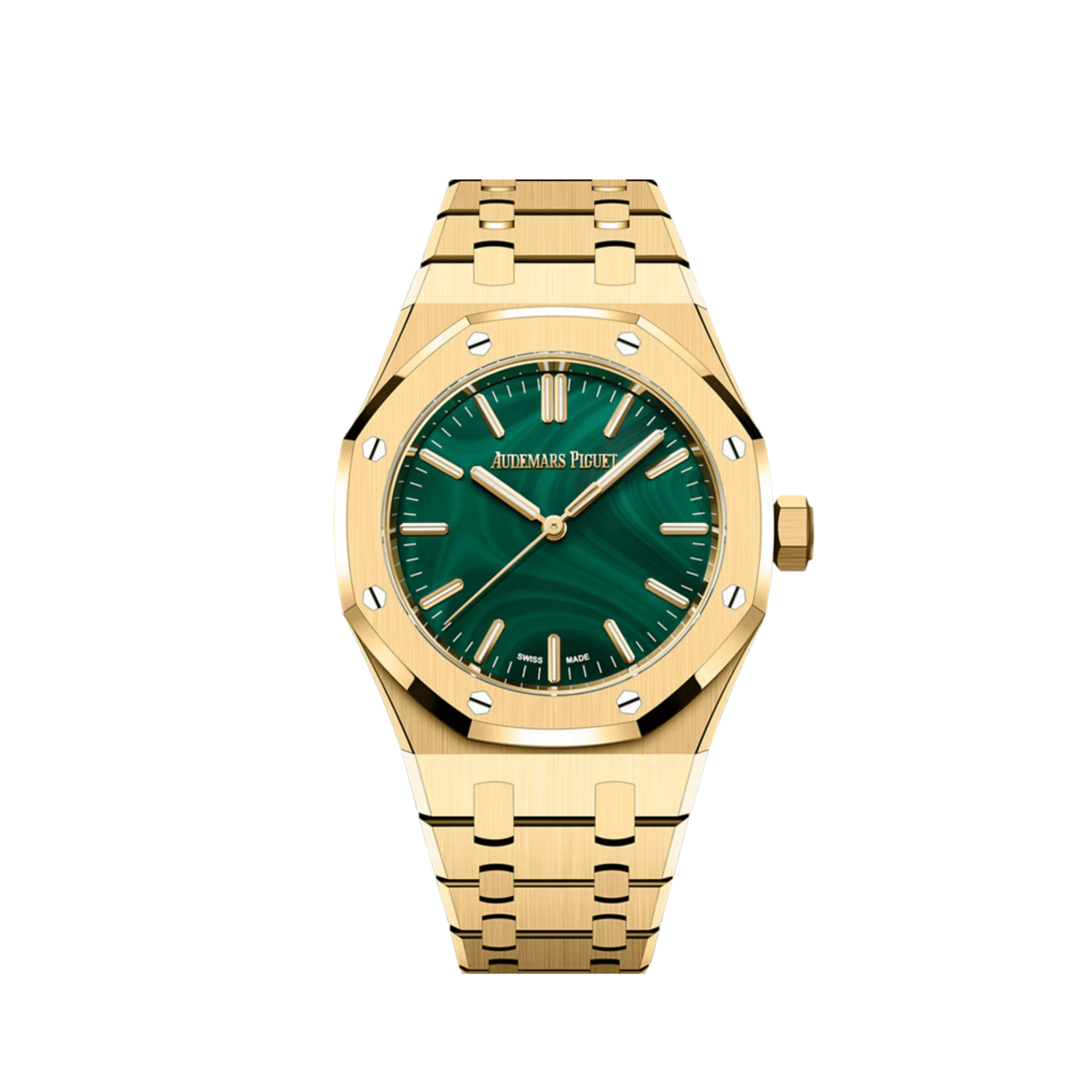 Lorin x A Royal Oak Yellow Gold Malachite