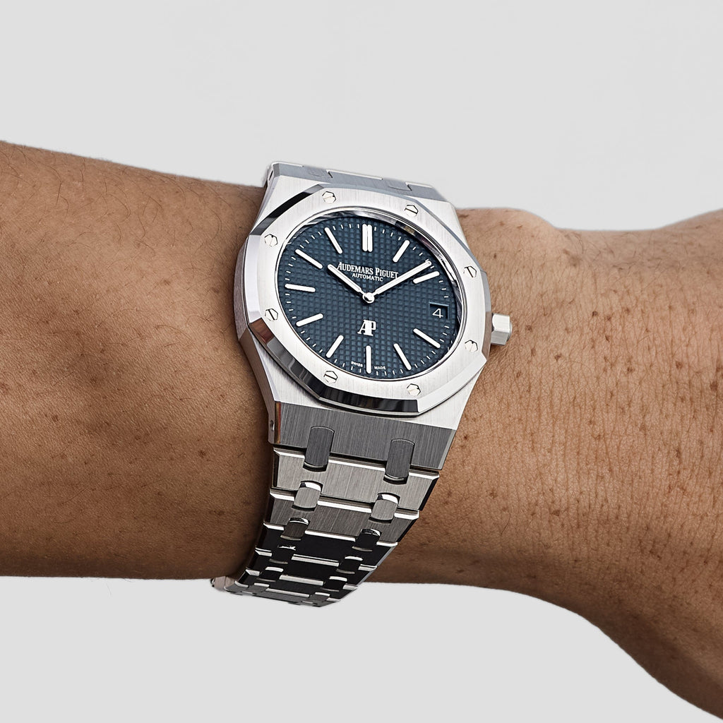 Lorin x A Jumbo Royal Oak Stainless Steel Blue