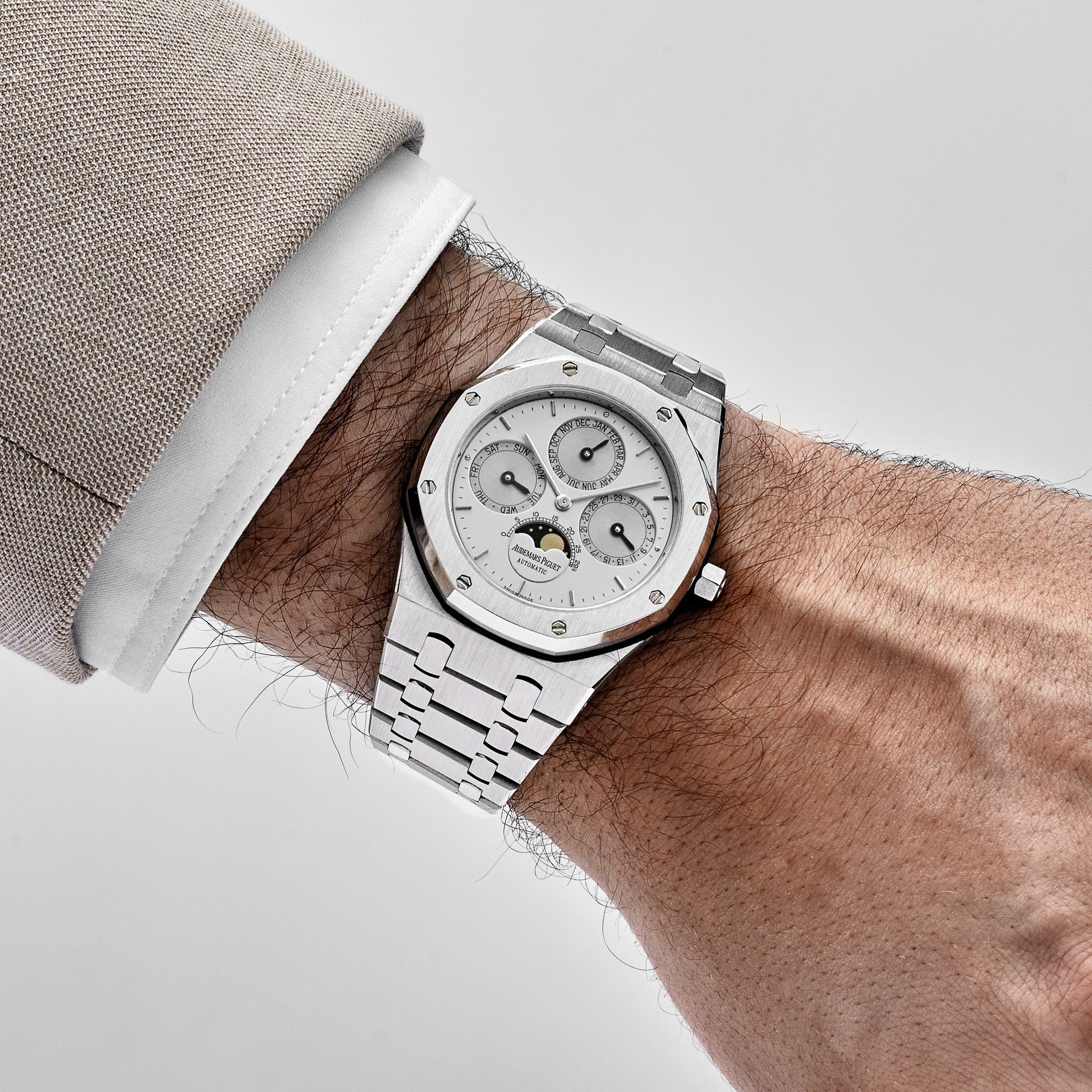 Lorin x A Royal Oak Perpetual Calendar Stainless Steel Silver