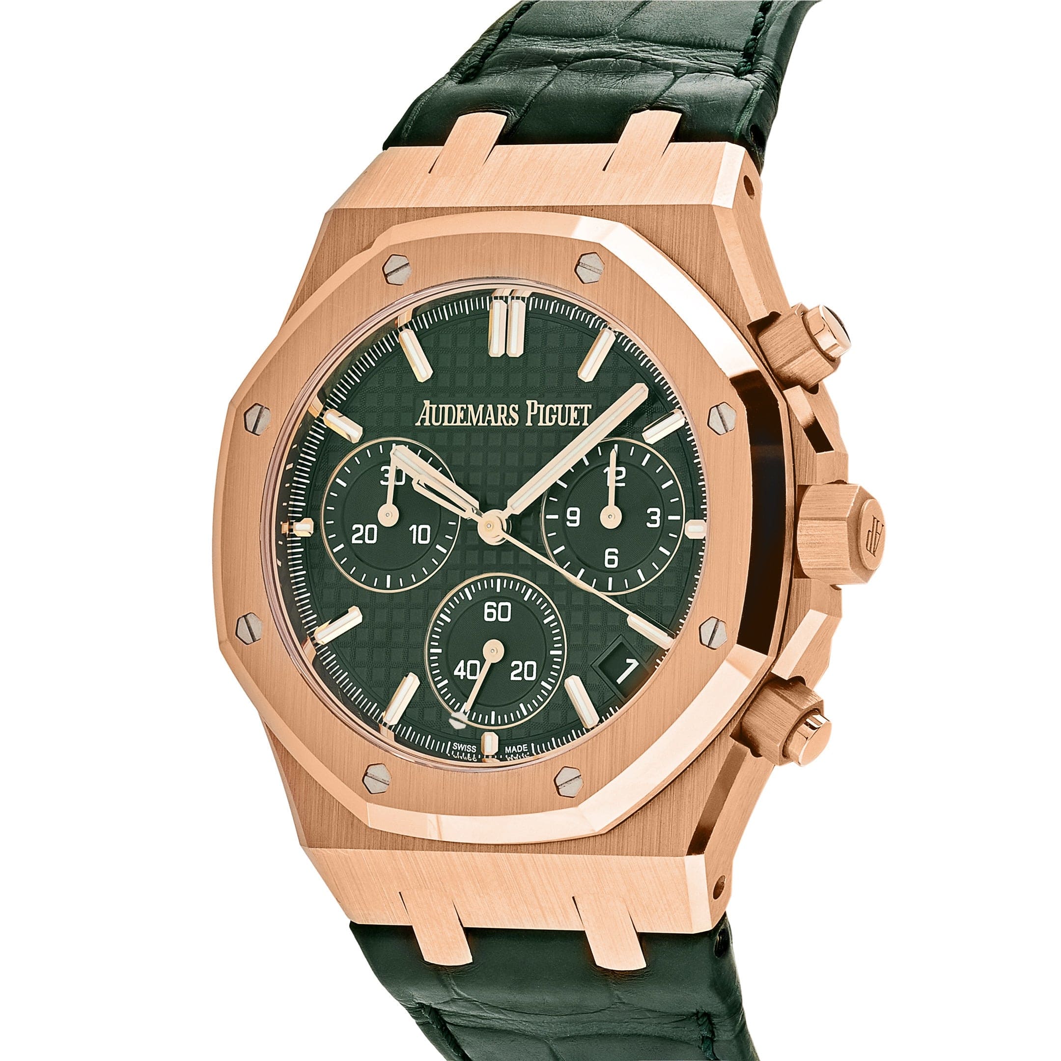 Lorin x A Royal Oak Chronograph Rose Gold Green