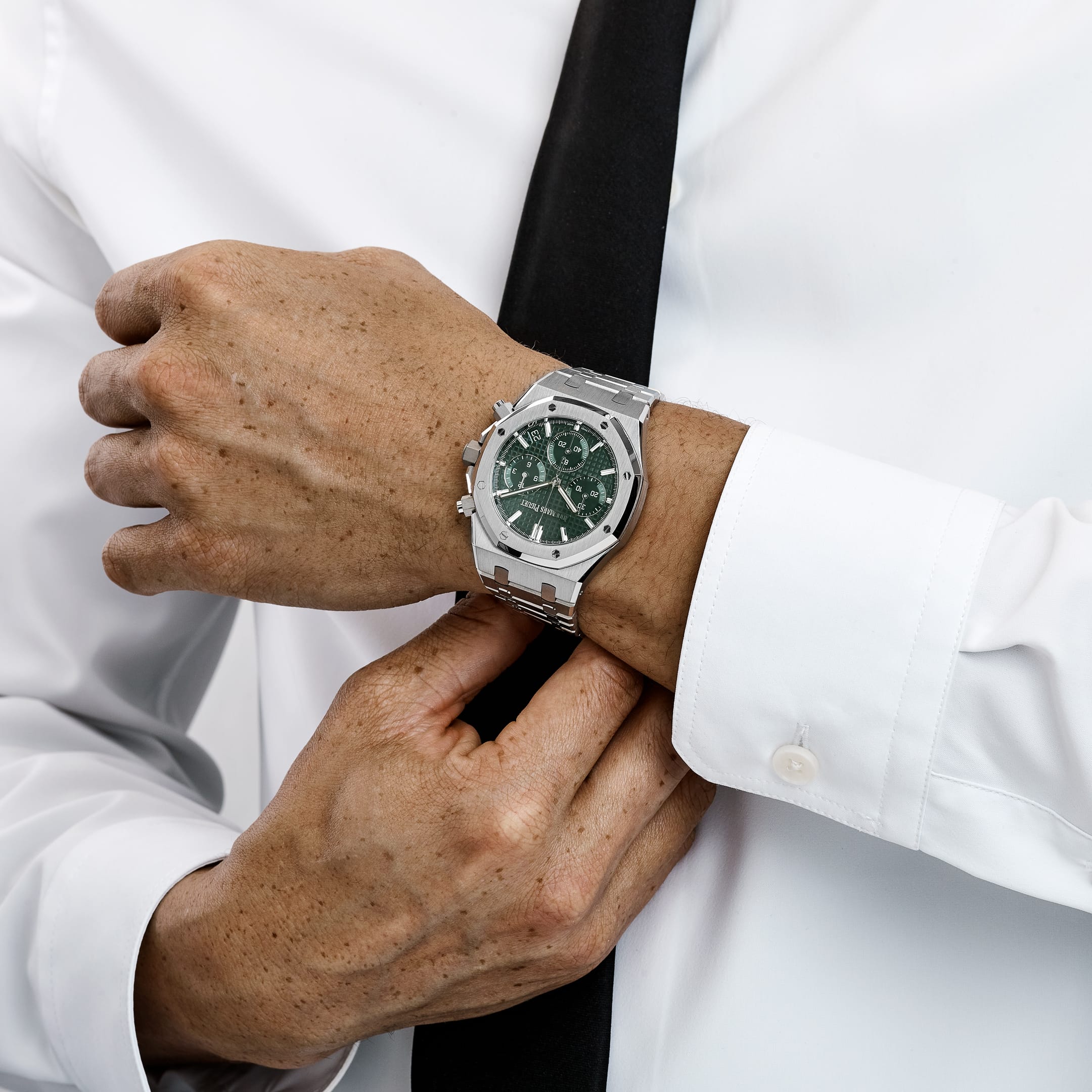 Lorin x A Royal Oak Chronograph Stainless Steel Green