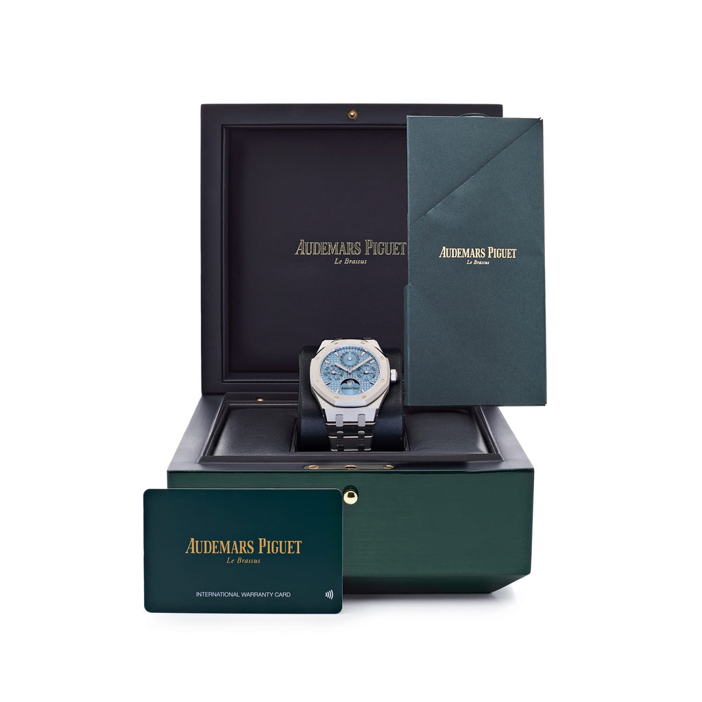 Lorin x A Royal Oak Perpetual Calendar Stainless Steel Light Blue