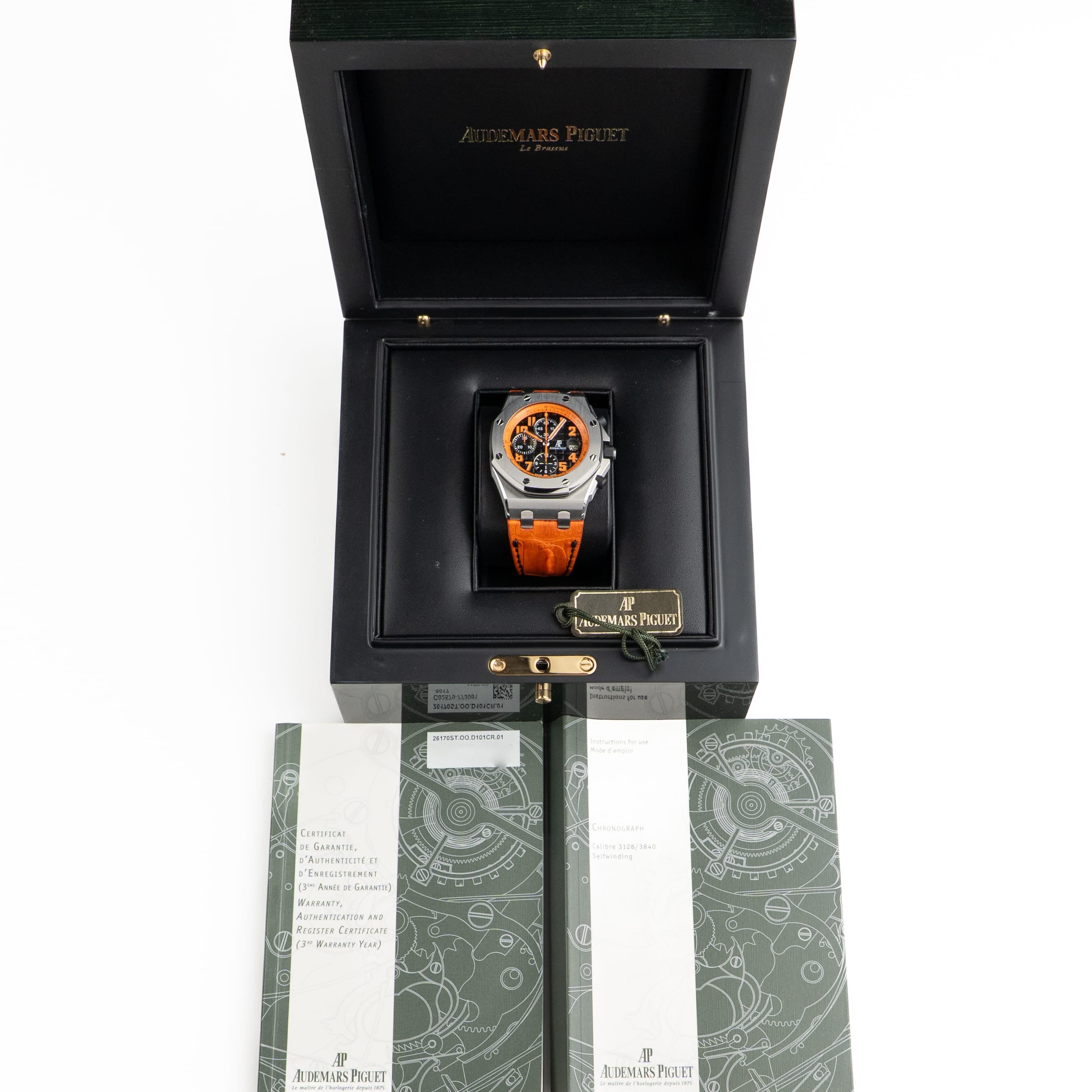 Lorin x A Royal Oak Offshore Chronograph Stainless Steel Black Orange