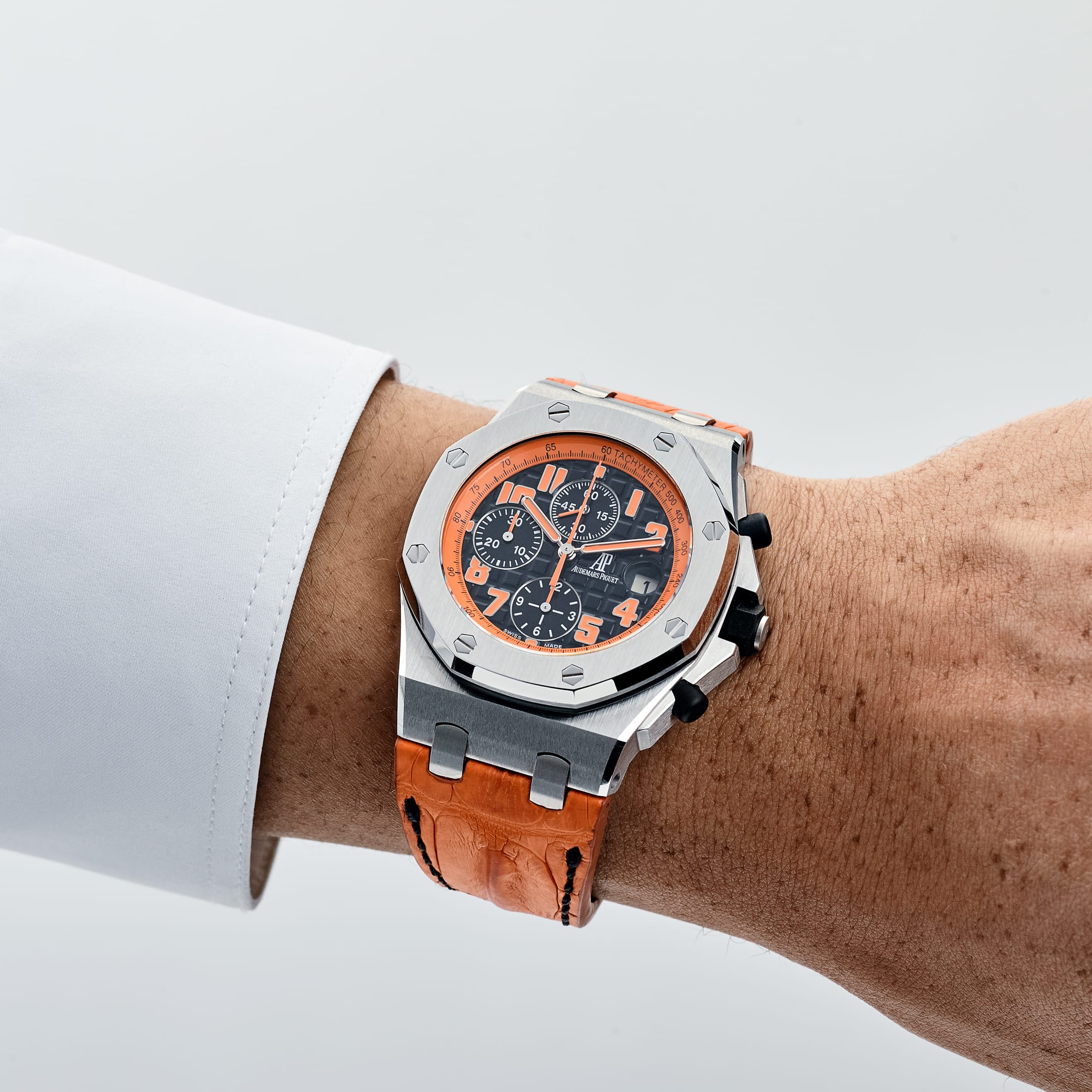 Lorin x A Royal Oak Offshore Chronograph Stainless Steel Black Orange
