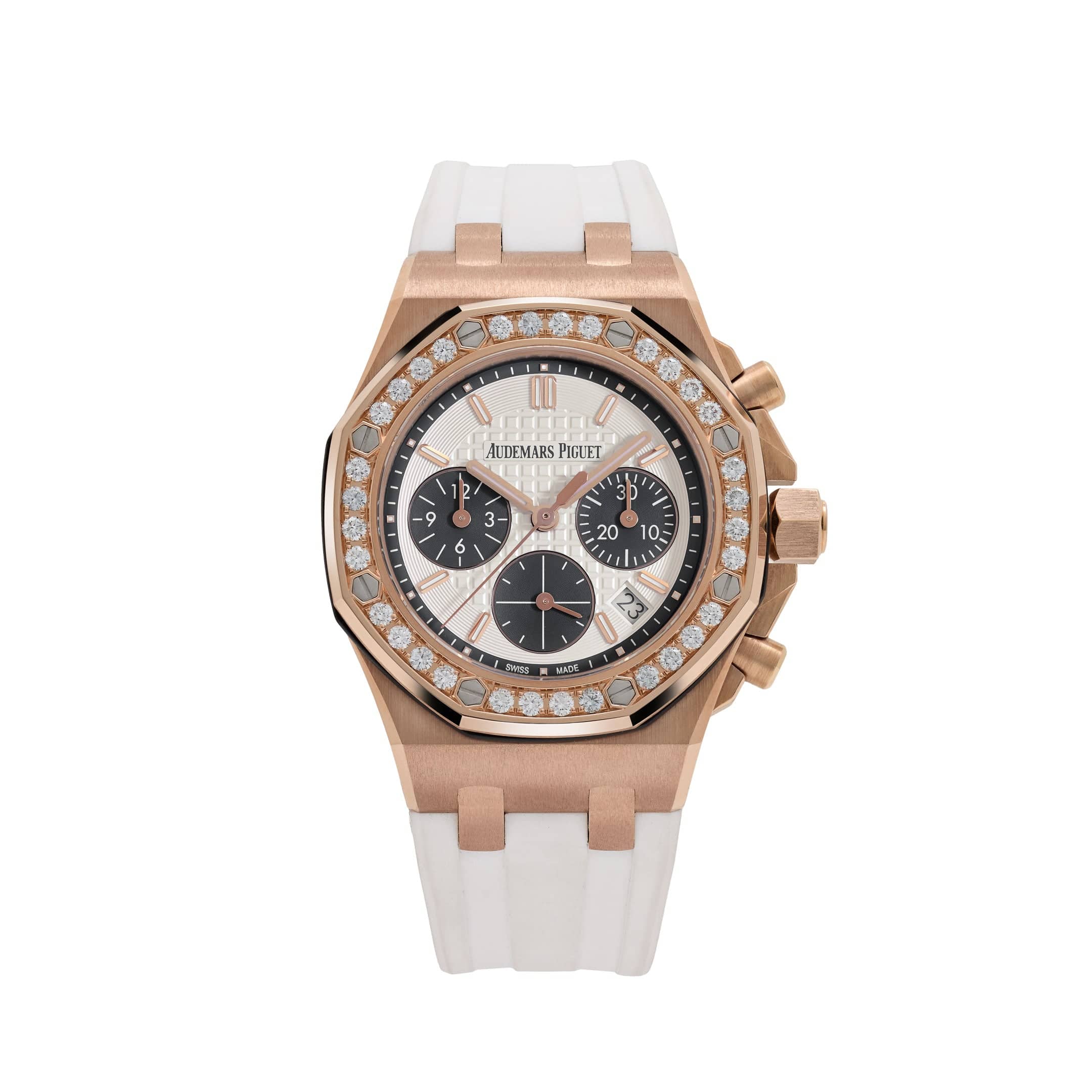 Lorin x A Royal Oak Offshore Chronograph Rose Gold Silver