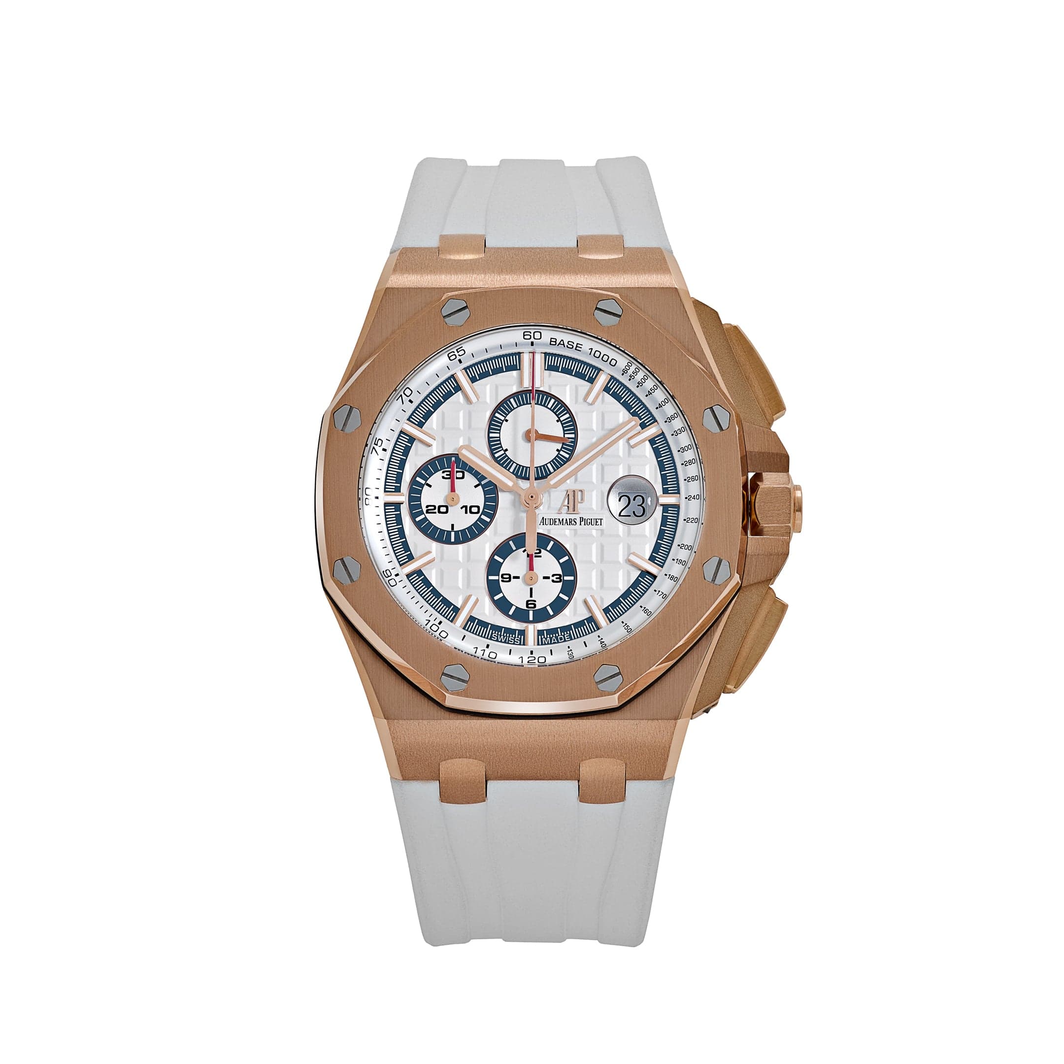 Lorin x A Royal Oak Offshore Chronograph Rose Gold White