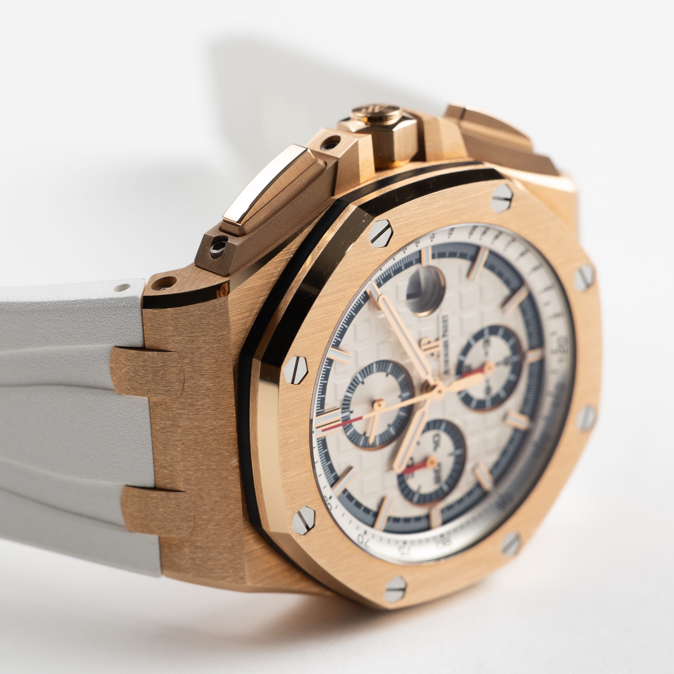 Lorin x A Royal Oak Offshore Chronograph Rose Gold White