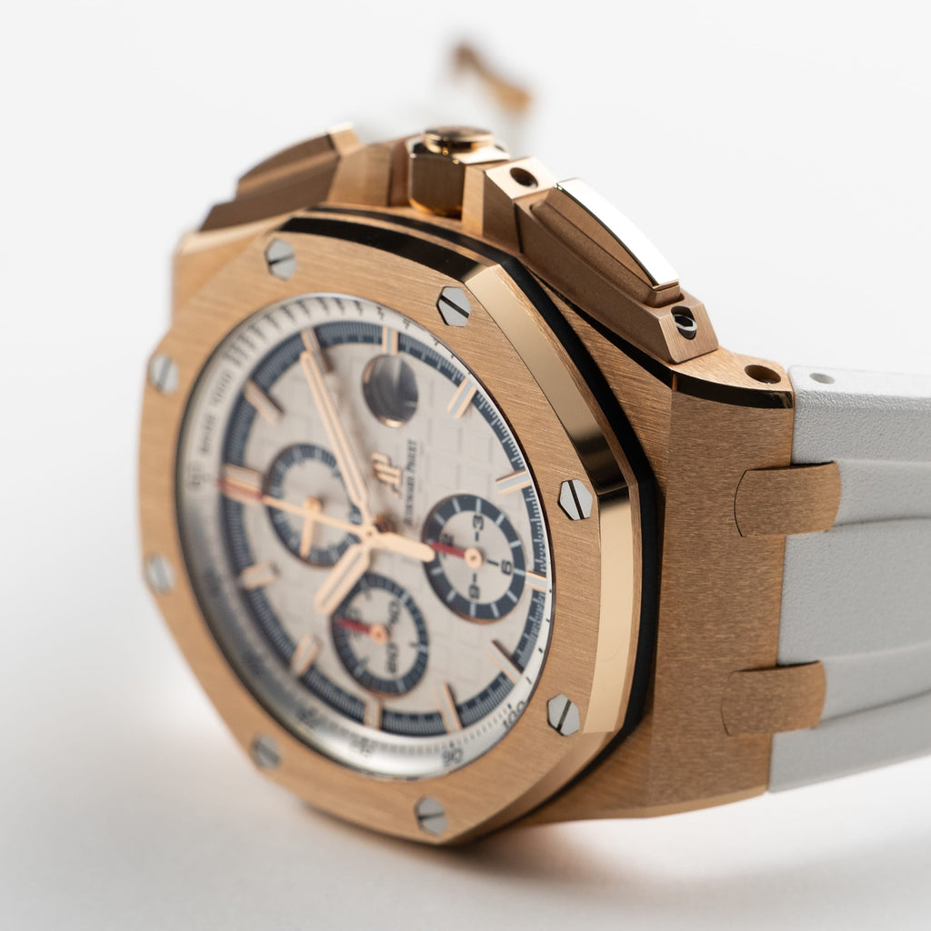 Lorin x A Royal Oak Offshore Chronograph Rose Gold White
