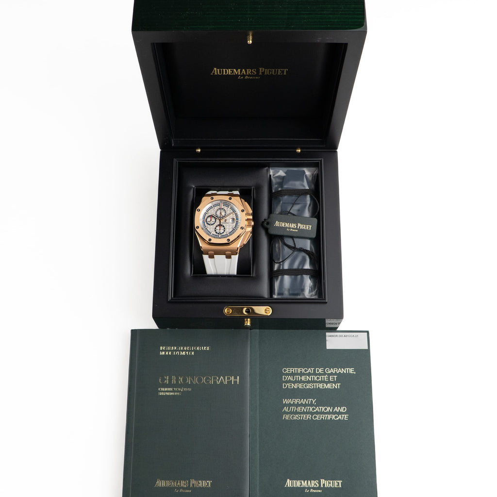 Lorin x A Royal Oak Offshore Chronograph Rose Gold White
