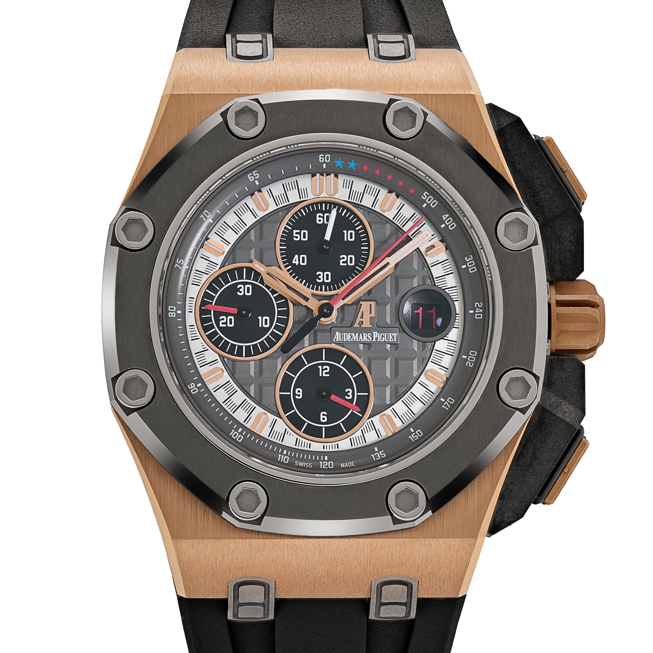 Lorin x A Royal Oak Offshore Chronograph Rose Gold Grey