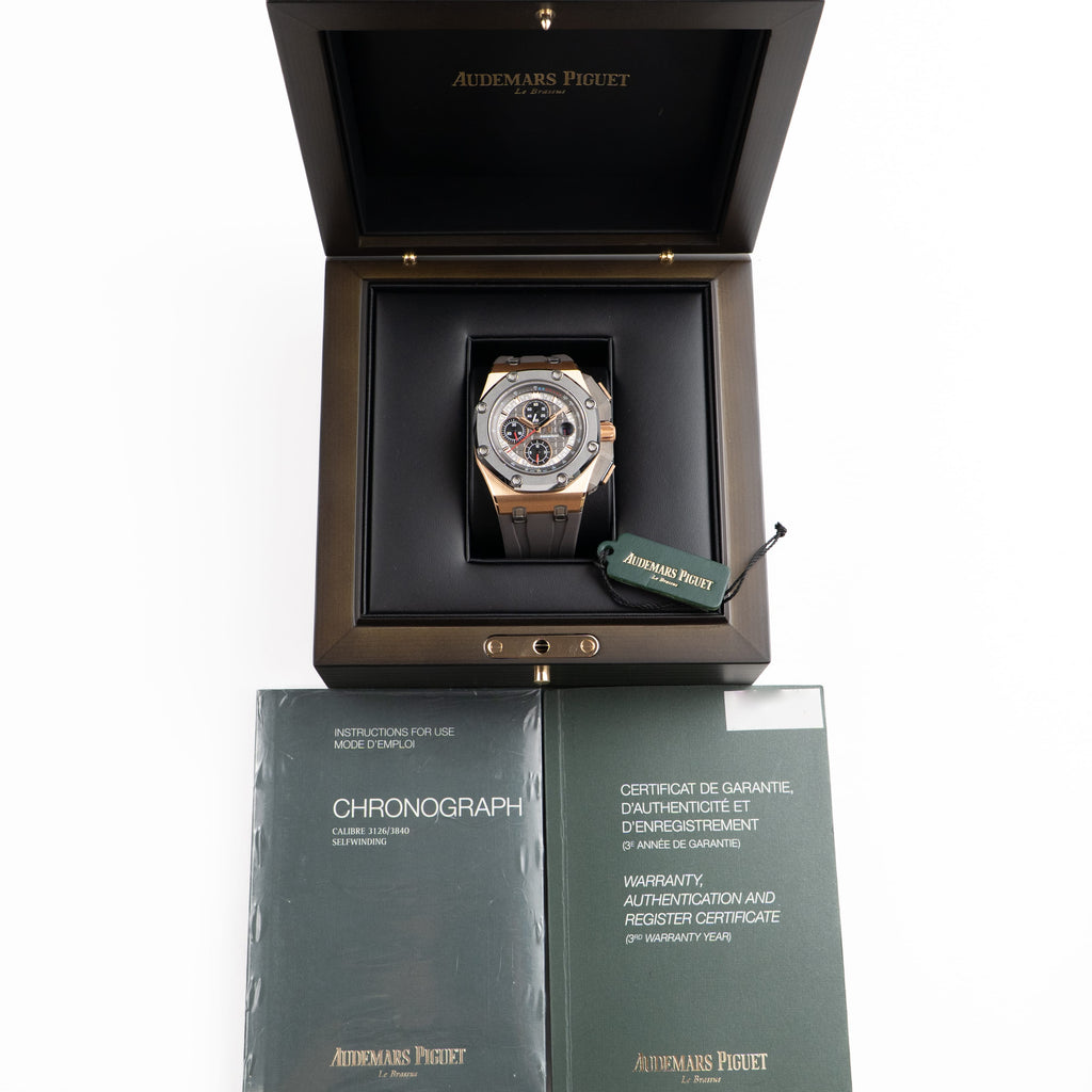 Lorin x A Royal Oak Offshore Chronograph Rose Gold Grey