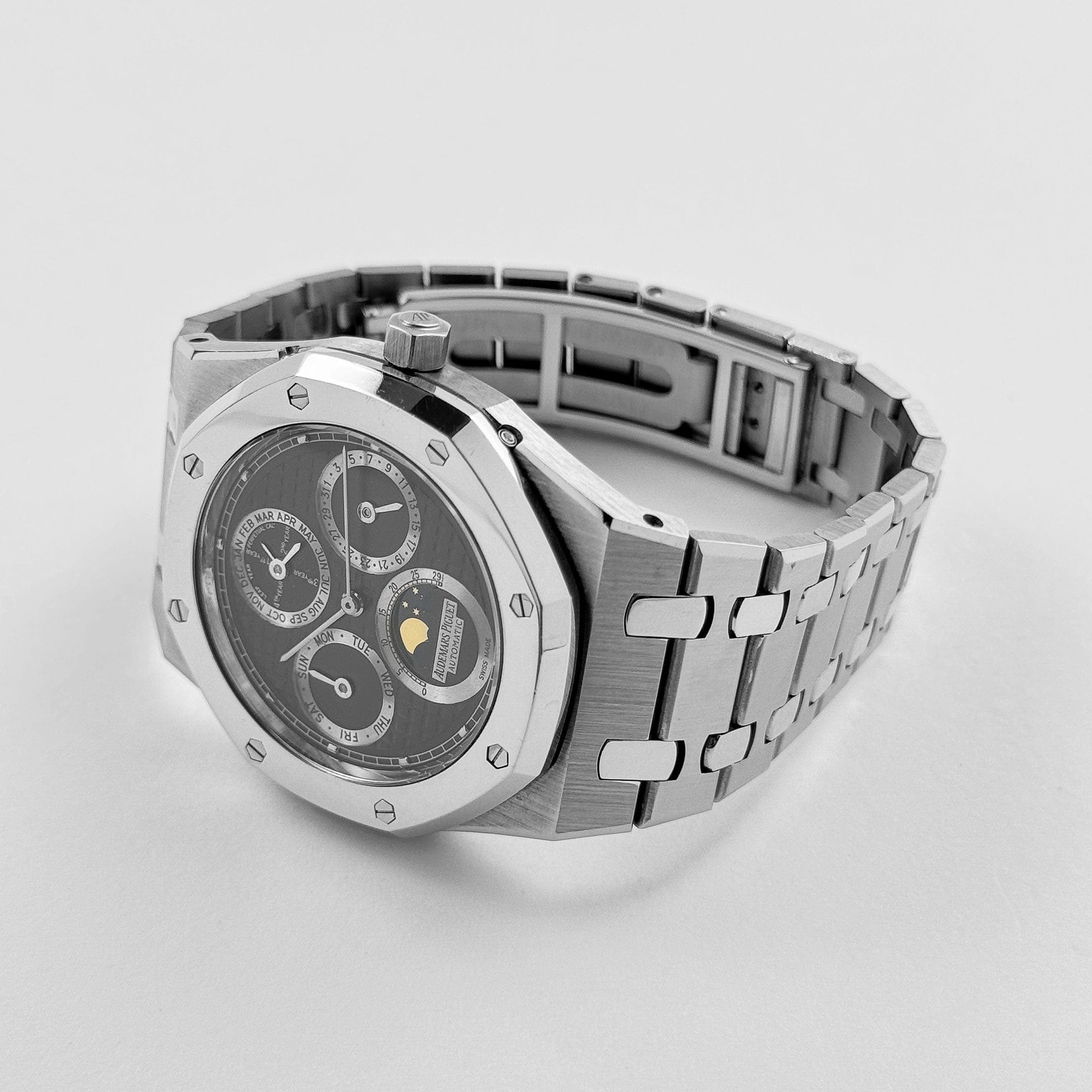 Lorin x A Royal Oak Perpetual Calendar Stainless Steel Black