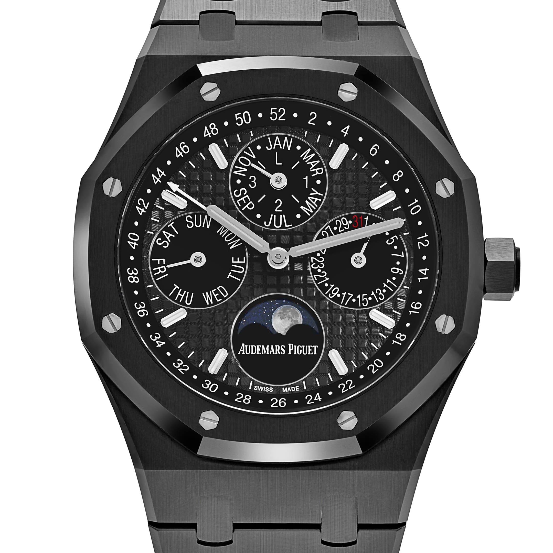 Lorin x A Royal Oak Perpetual Calendar Black Ceramic