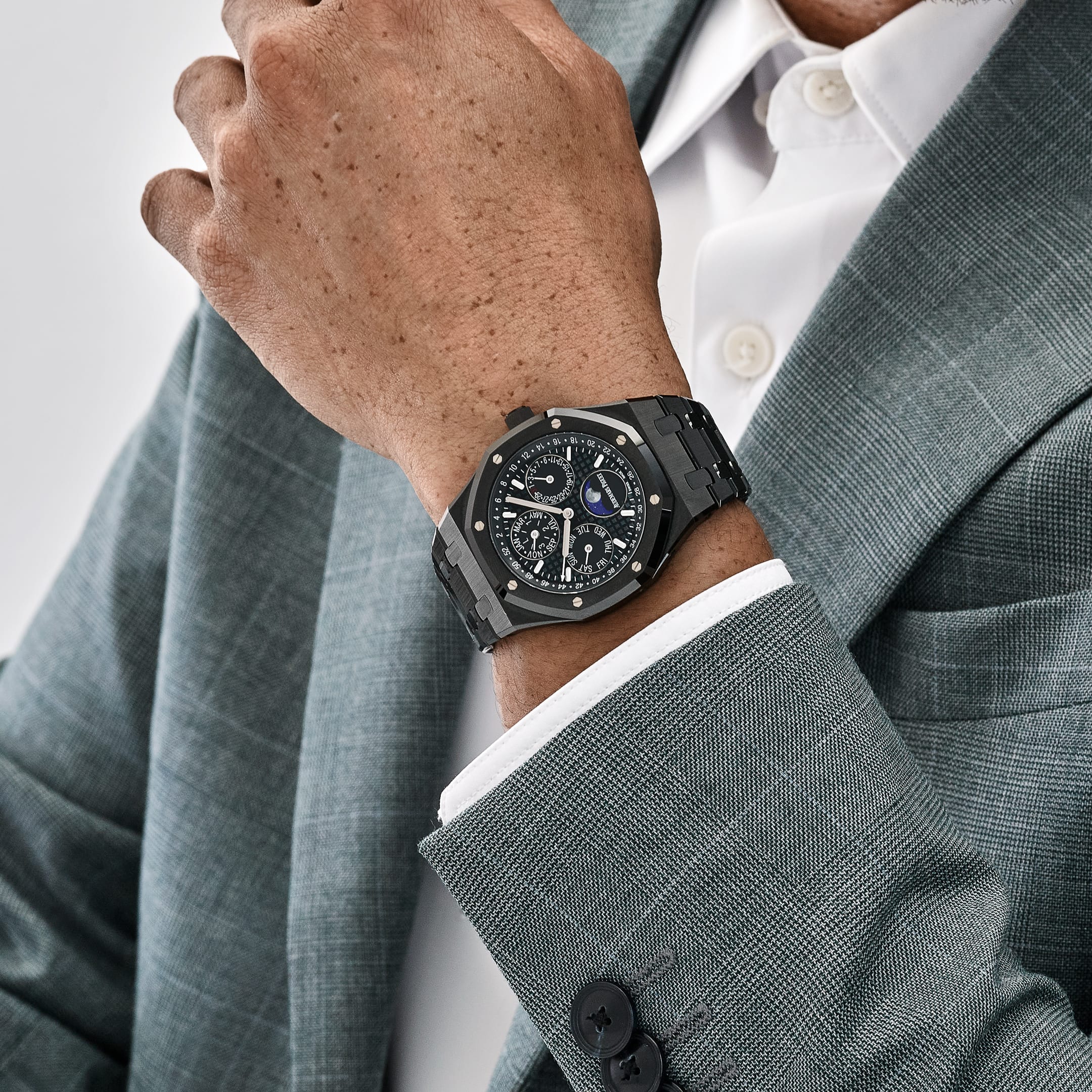 Lorin x A Royal Oak Perpetual Calendar Black Ceramic