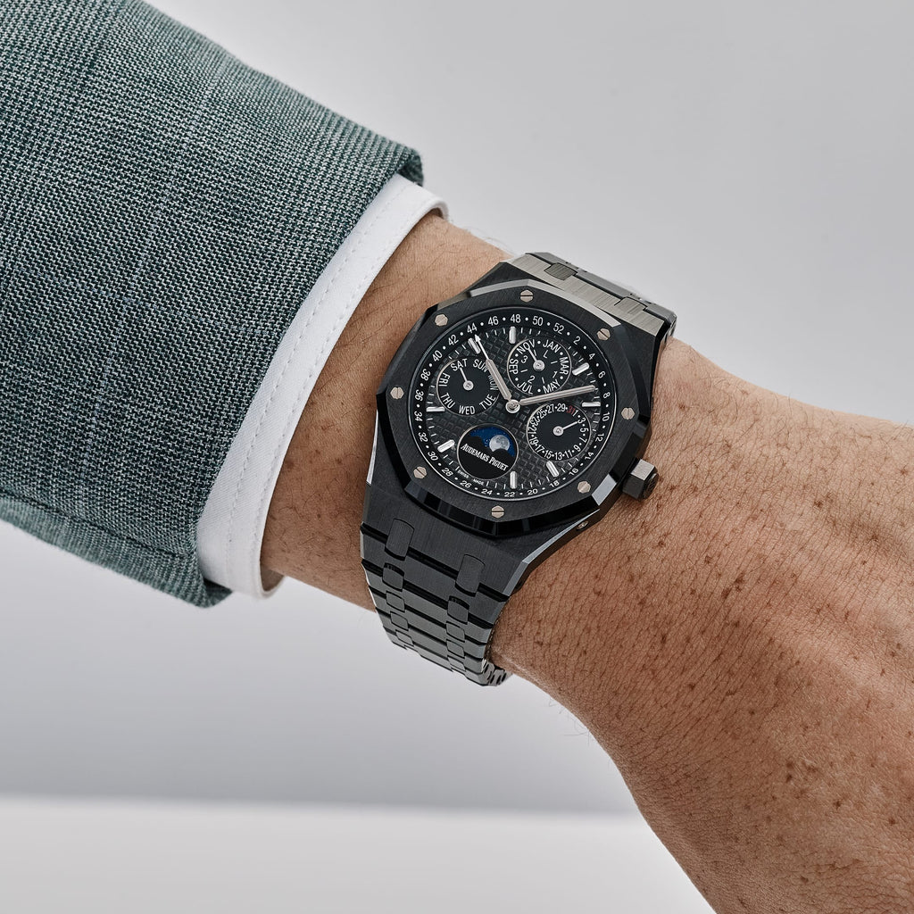 Lorin x A Royal Oak Perpetual Calendar Black Ceramic
