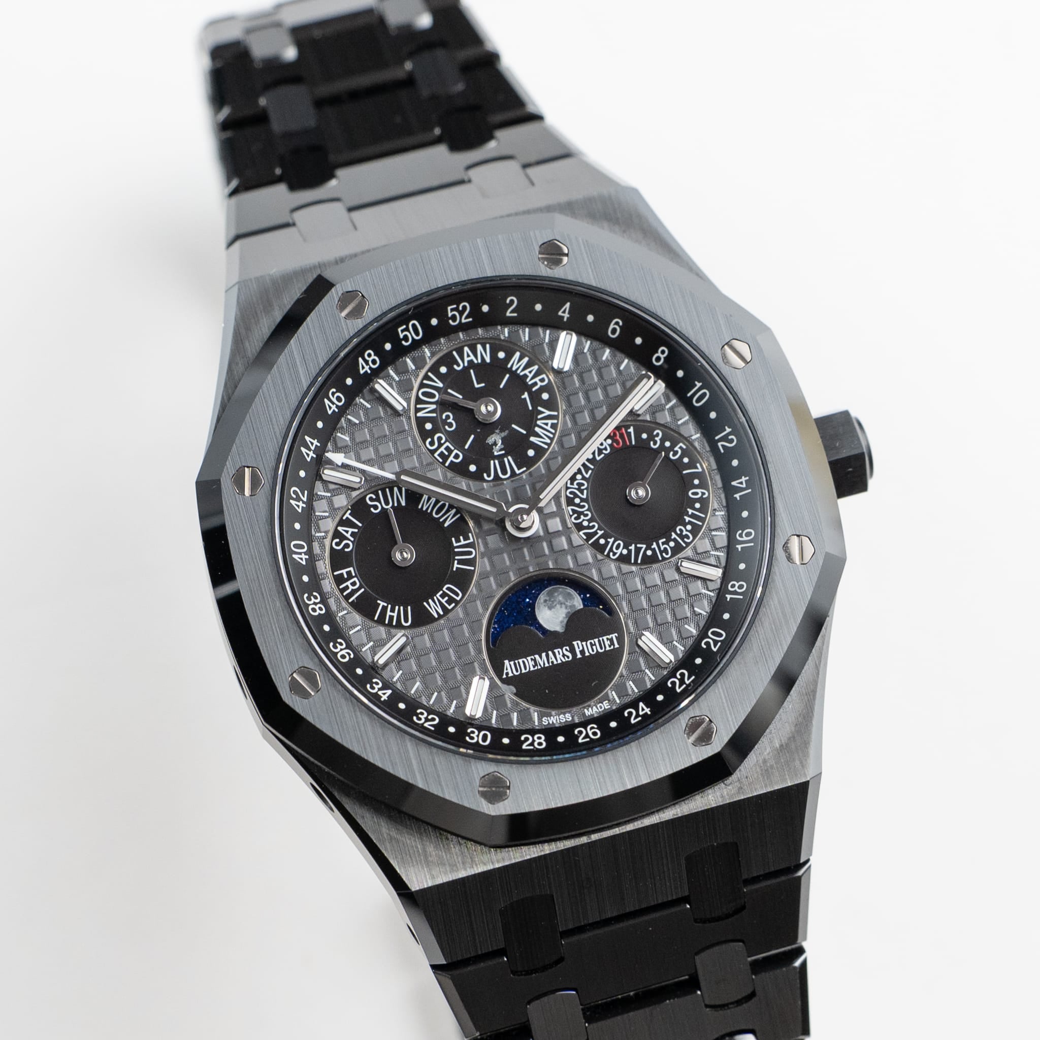 Lorin x A Royal Oak Perpetual Calendar Black Ceramic