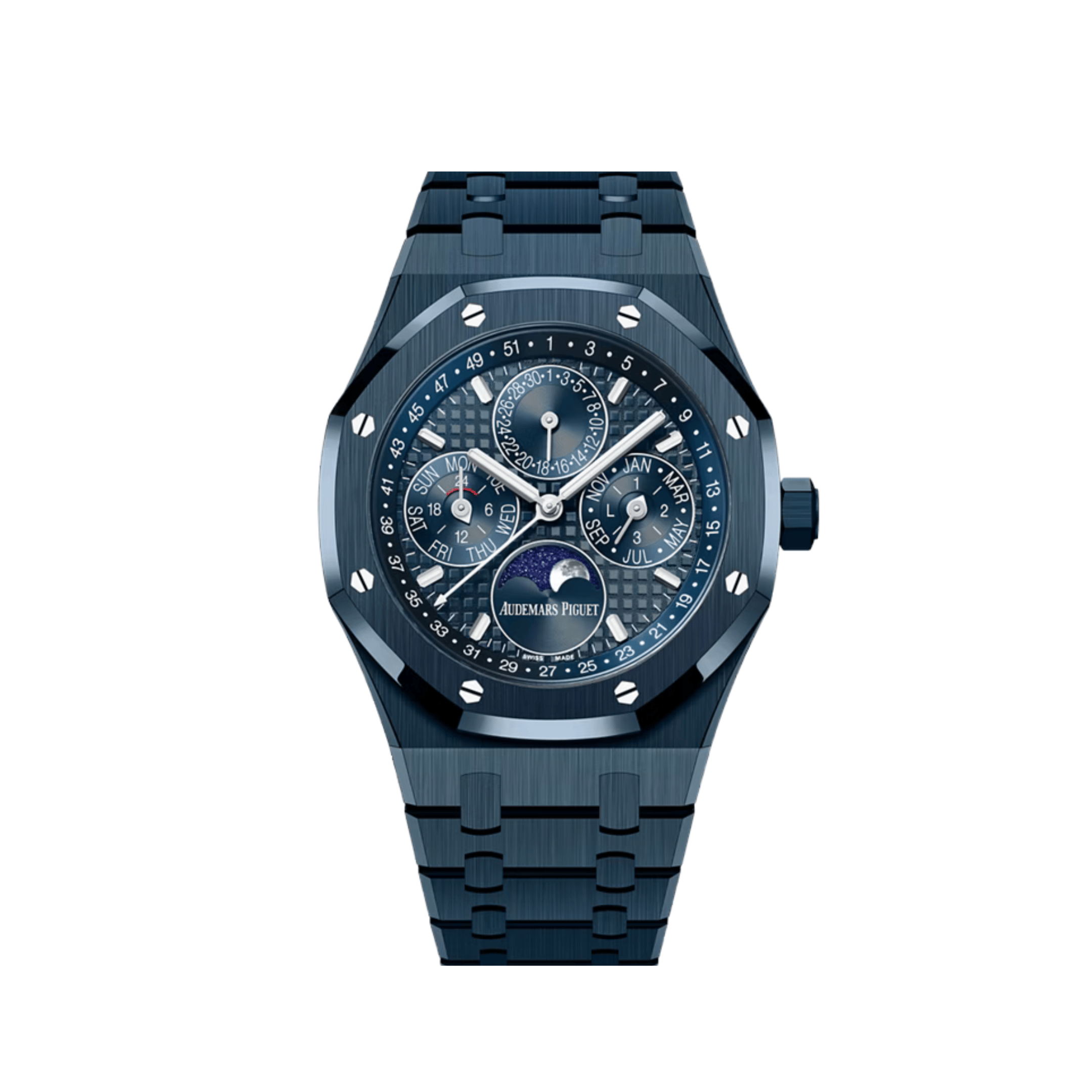 Lorin x A Royal Oak Perpetual Calendar Blue Ceramic
