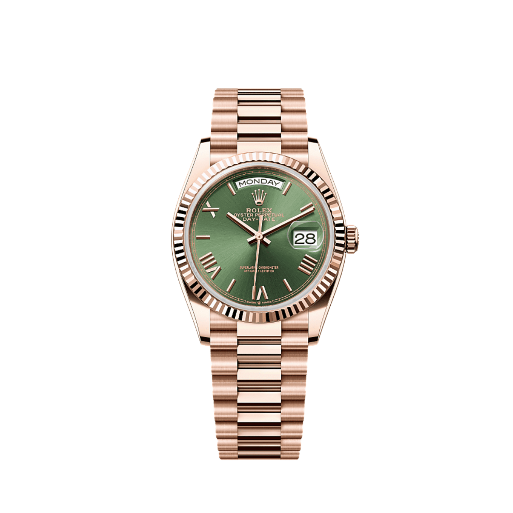 Lorin Daydate 235 36mm Rose Gold Olive Green