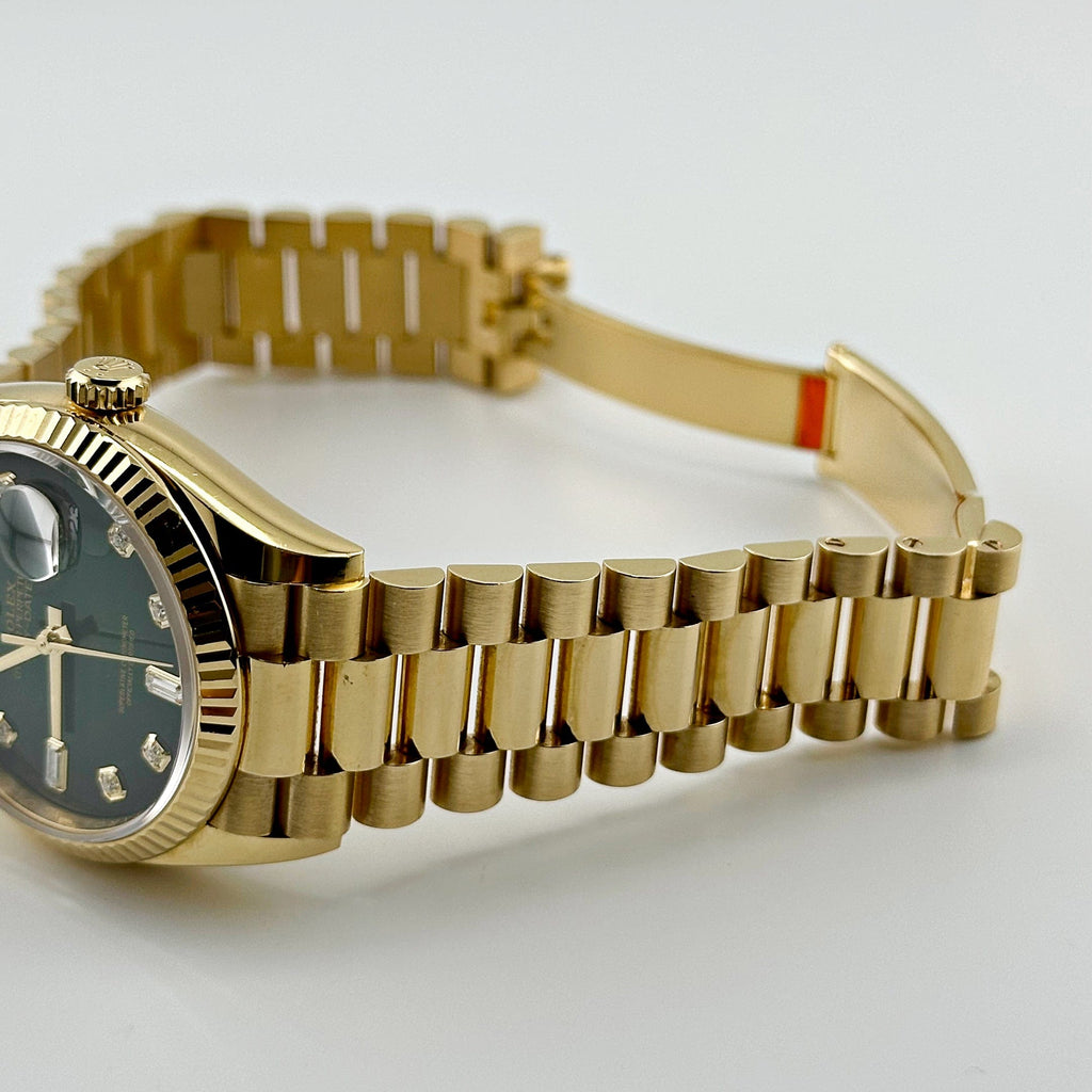 Lorin Daydate 238 36mm Yellow Gold Green