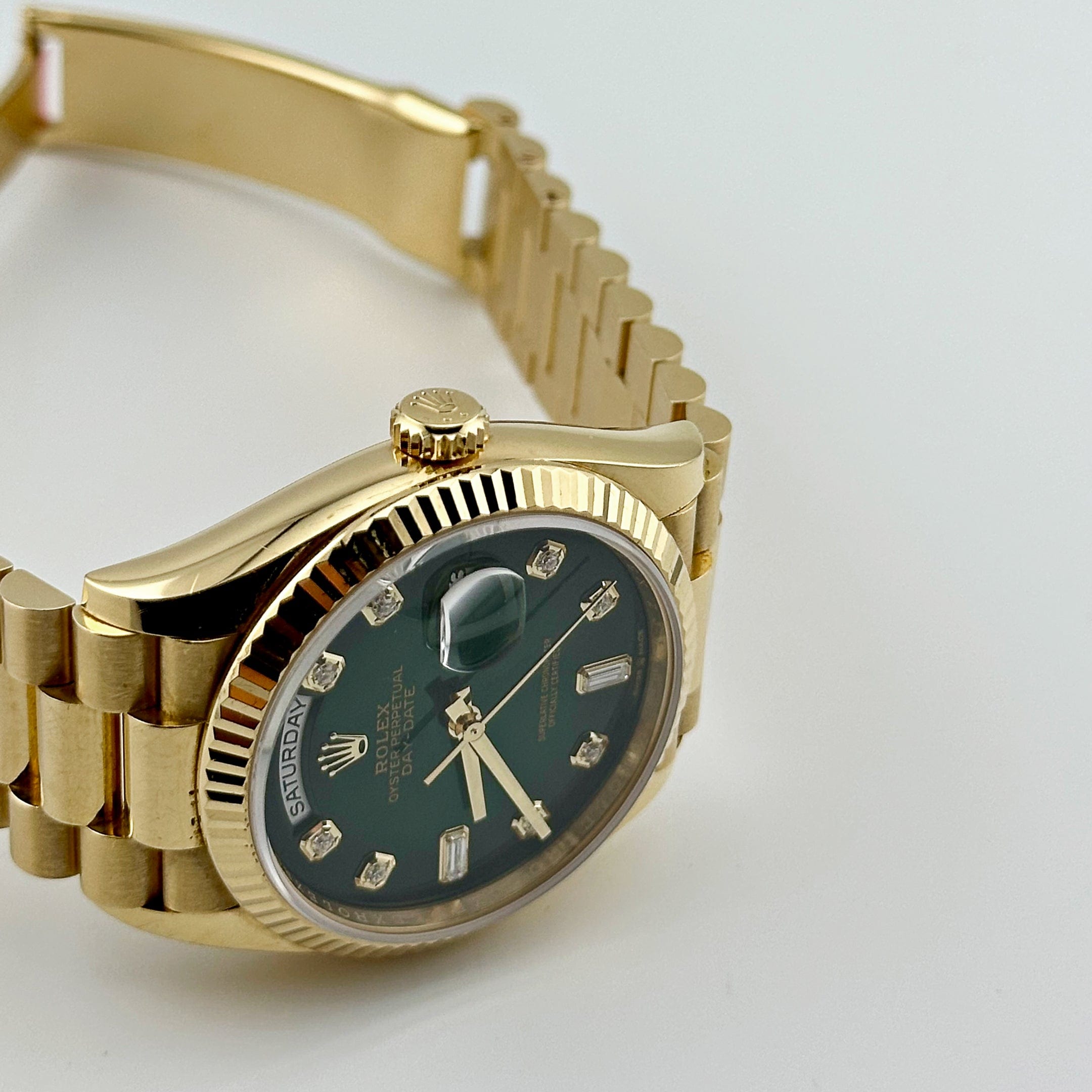 Lorin Daydate 238 36mm Yellow Gold Green