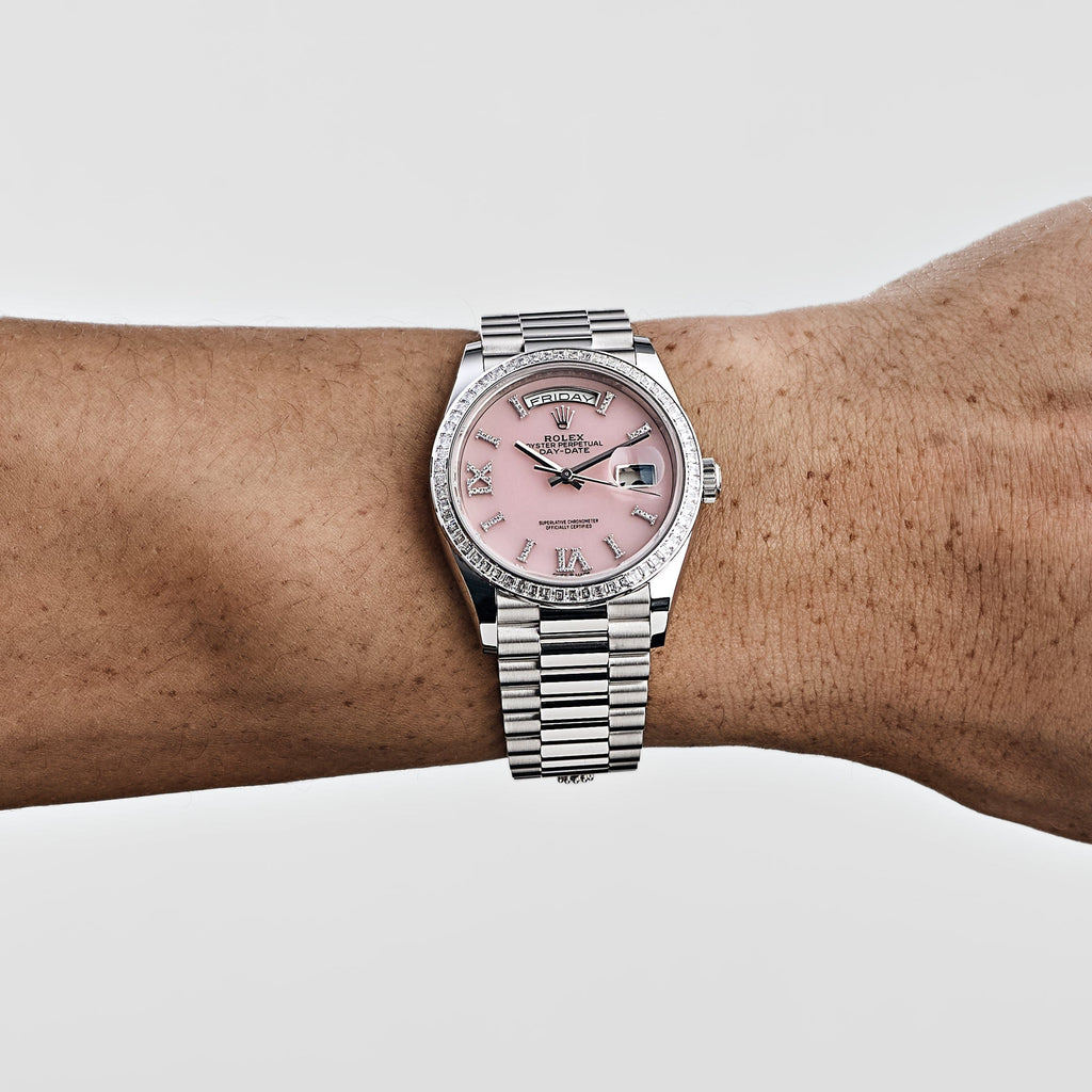 Lorin Daydate 396TBR 36mm Platinum Pink Opal