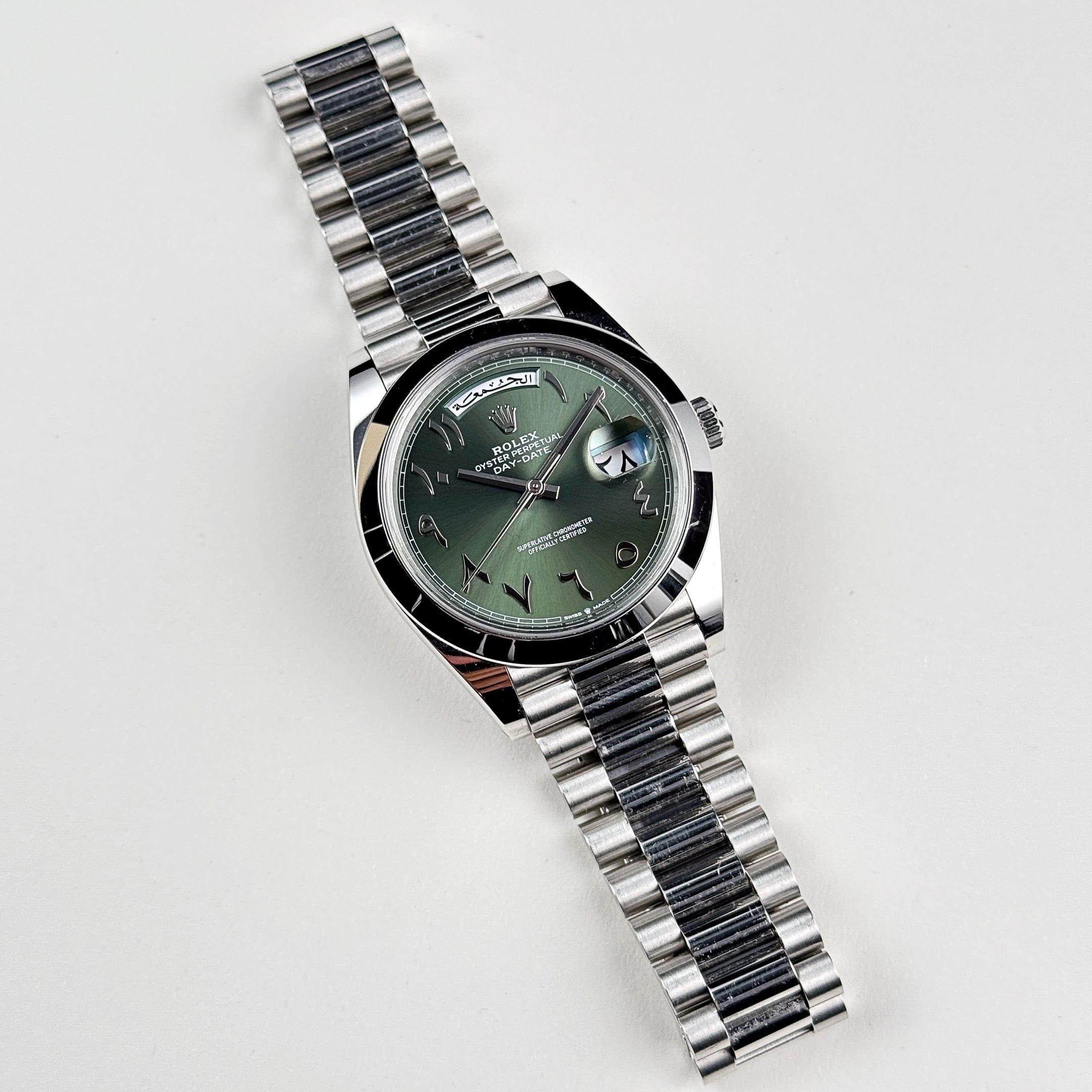 Lorin Daydate 206 40mm Platinum Olive Green