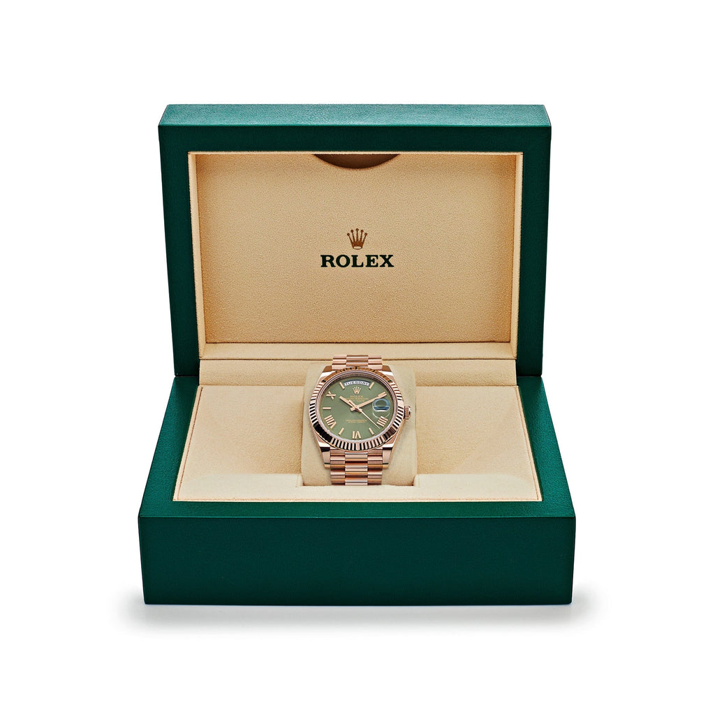 Lorin Daydate 235 40mm Rose Gold Olive Green
