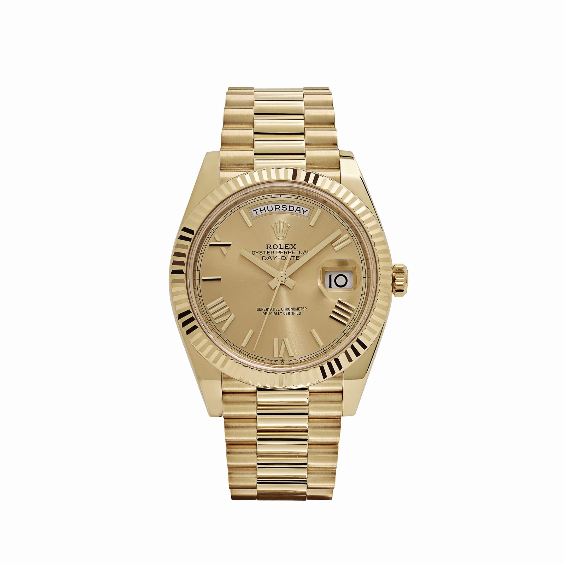 Lorin Daydate 238 40mm Yellow Gold Champagne