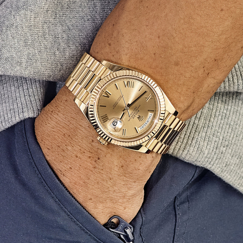 Lorin Daydate 238 40mm Yellow Gold Champagne