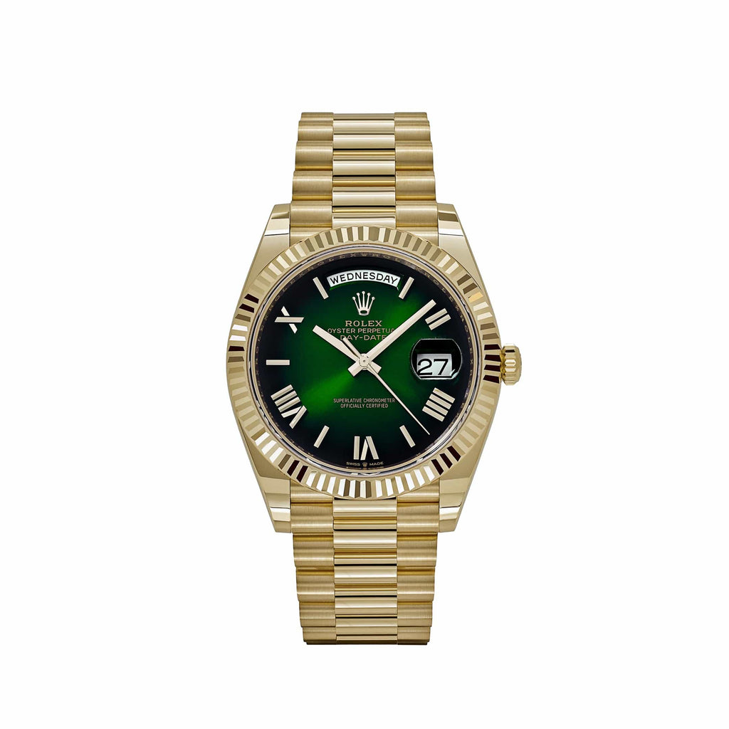 Lorin Daydate 238 40mm Yellow Gold Green Ombre