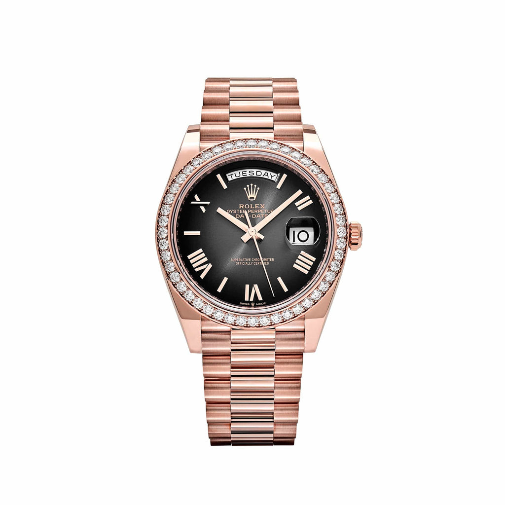Lorin Daydate 345RBR 40mm Rose Gold Slate Ombre