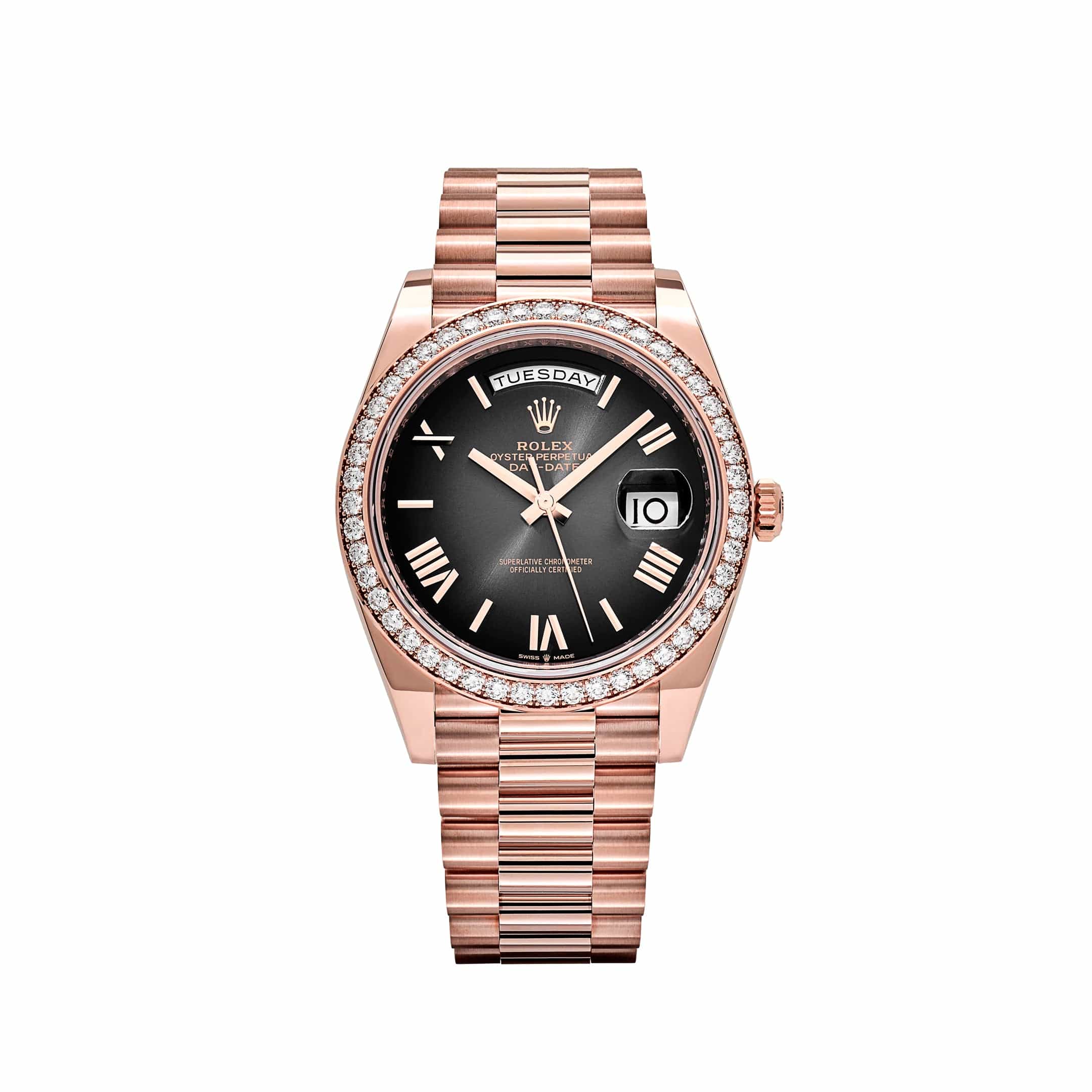 Lorin Daydate 345RBR 40mm Rose Gold Slate Ombre