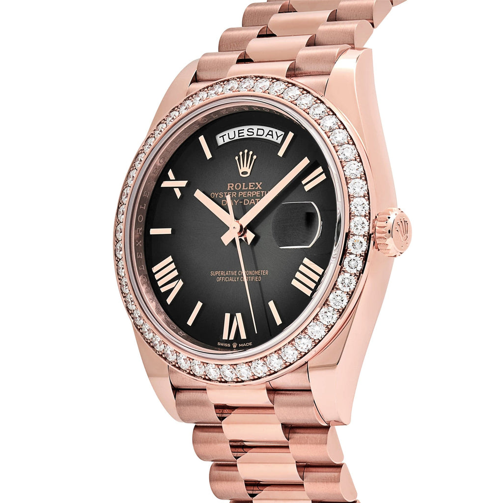 Lorin Daydate 345RBR 40mm Rose Gold Slate Ombre