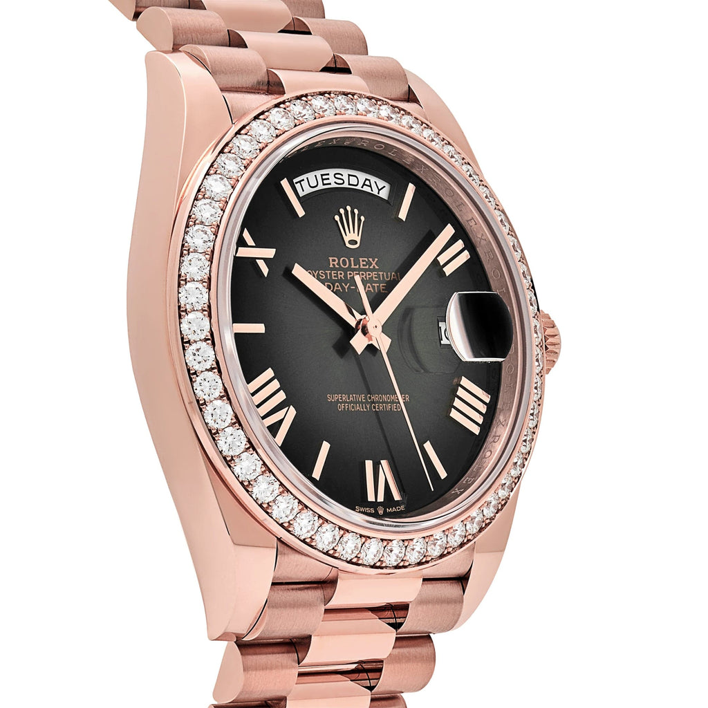 Lorin Daydate 345RBR 40mm Rose Gold Slate Ombre