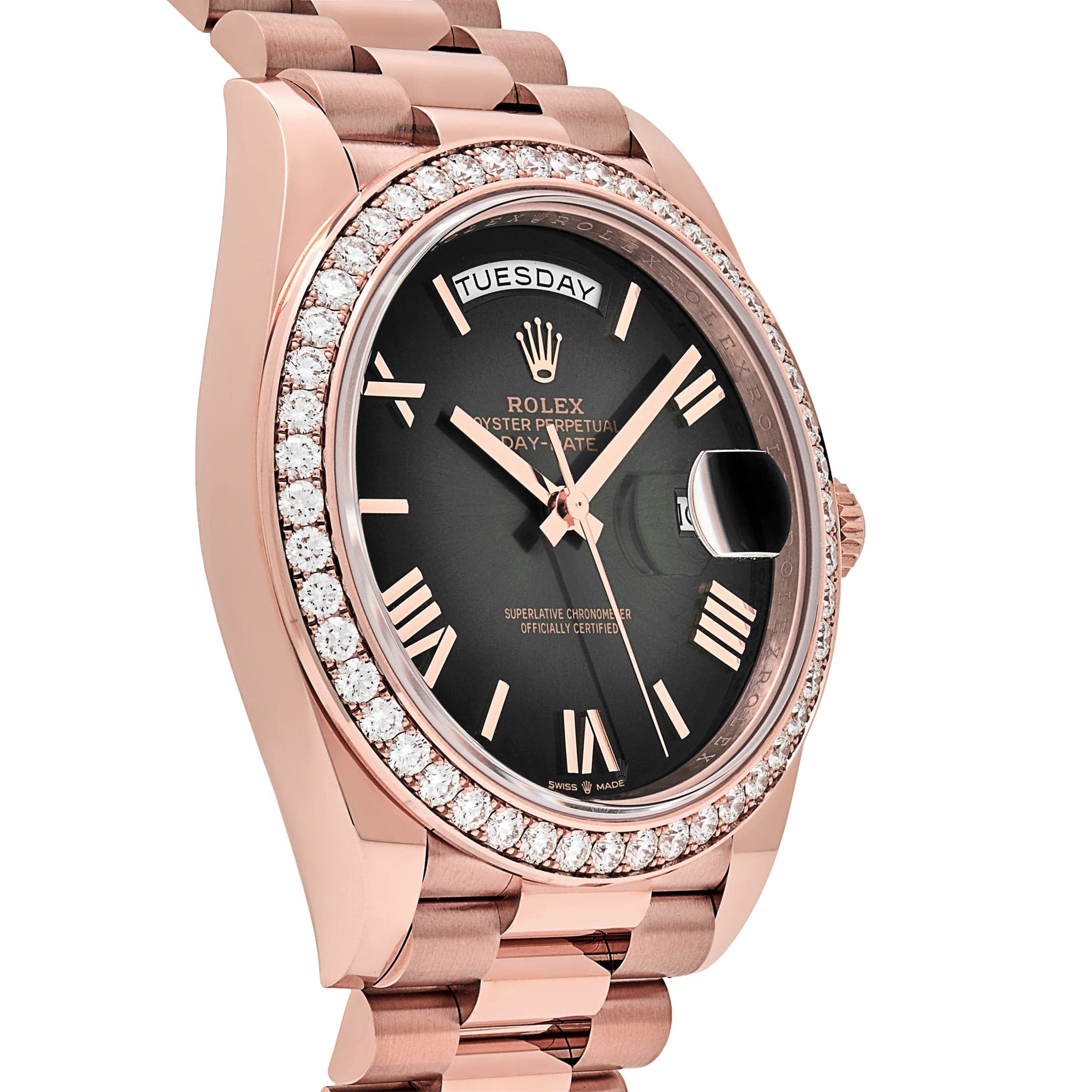 Lorin Daydate 345RBR 40mm Rose Gold Slate Ombre