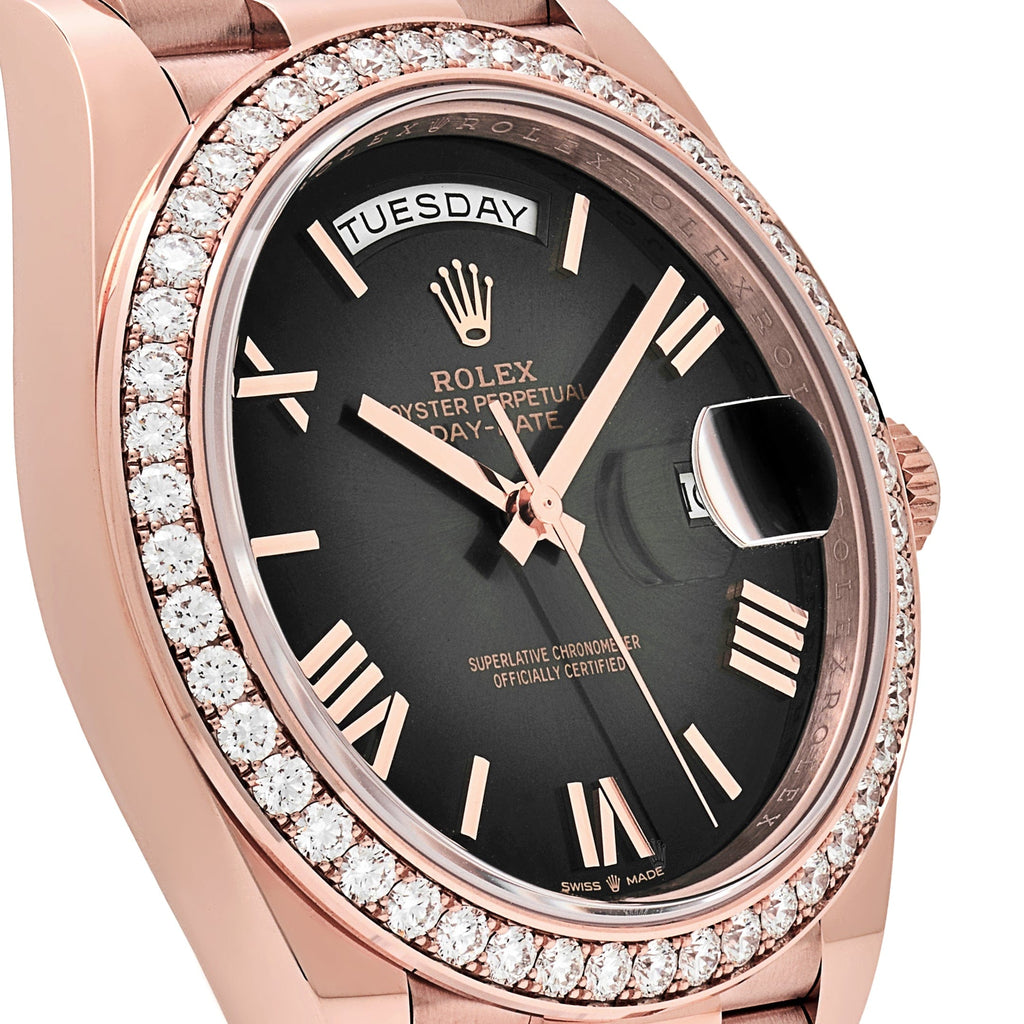Lorin Daydate 345RBR 40mm Rose Gold Slate Ombre