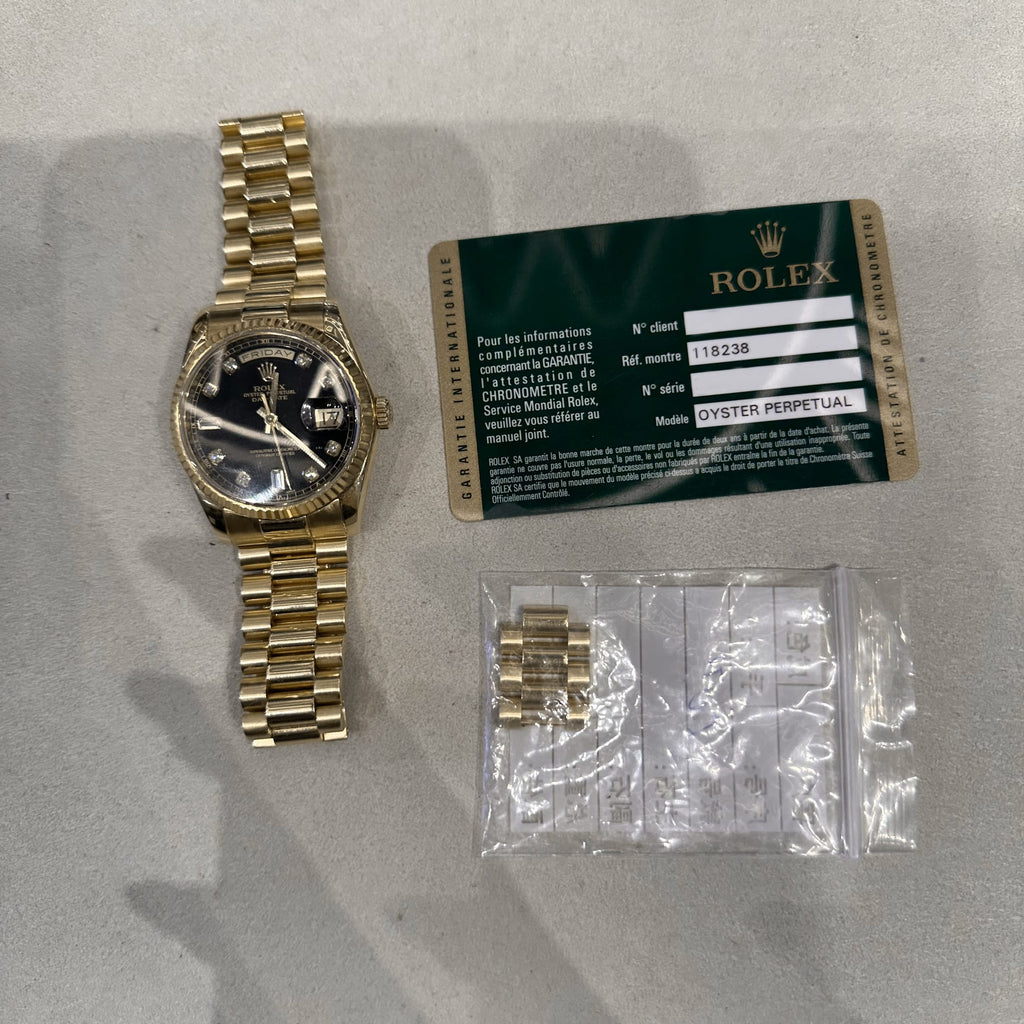 Lorin Daydate 238 36mm Yellow Gold Black